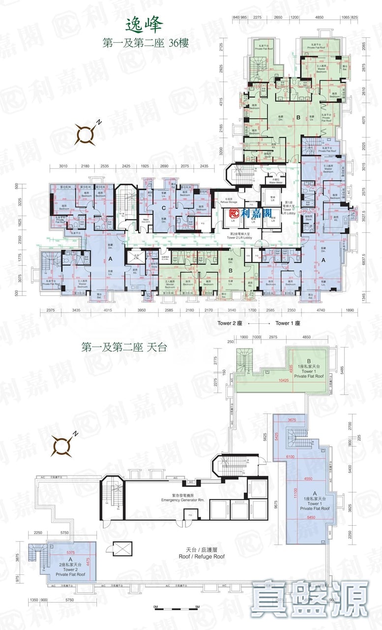 逸峰 1-2座 36樓