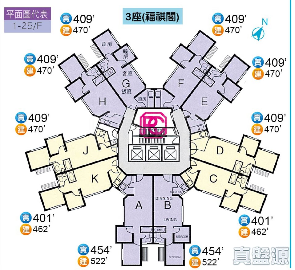 HOLFORD GARDENS FOOK KI COURT (BLOCK 3) Very High Floor Zone Flat H Tai Wai