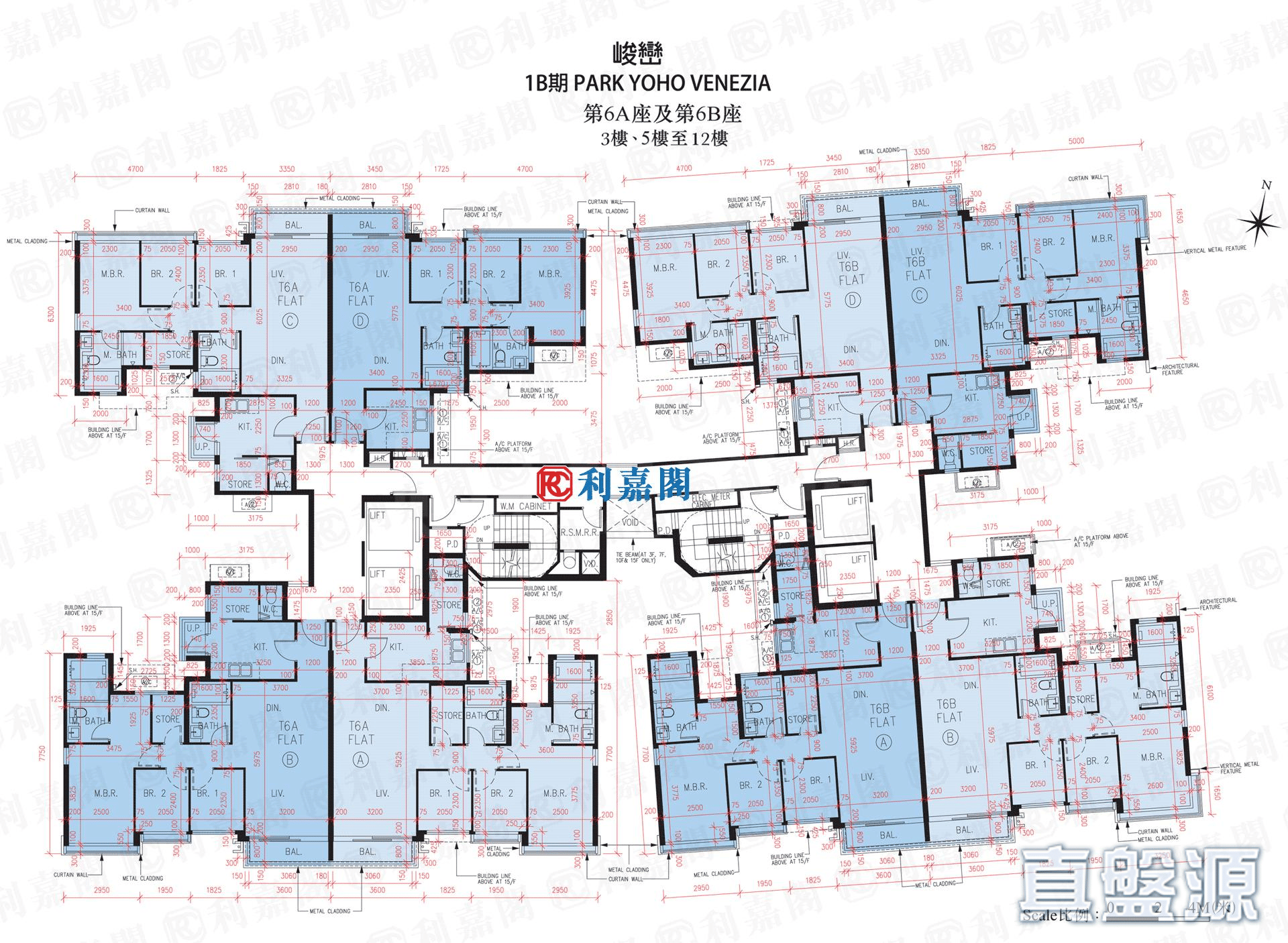 峻巒 1B期 PARK YOHO VENEZIA 6B座 極高層 元朗