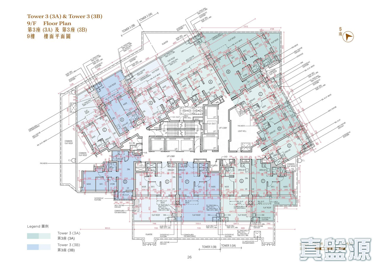 日出康城 11期D 凱柏峰 III 3座 (3A),3座 (3B) 9樓