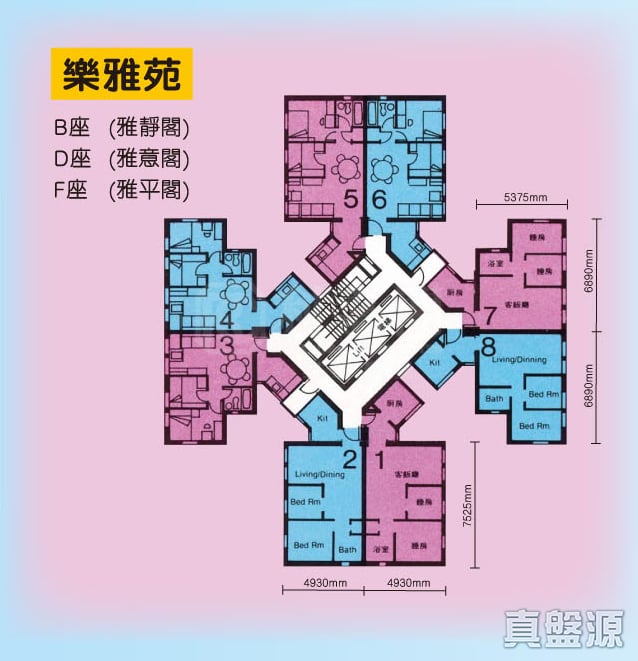 樂雅苑 雅意閣 (D座) 低層 7室 九龍灣/牛池灣/鑽石山/黃大仙