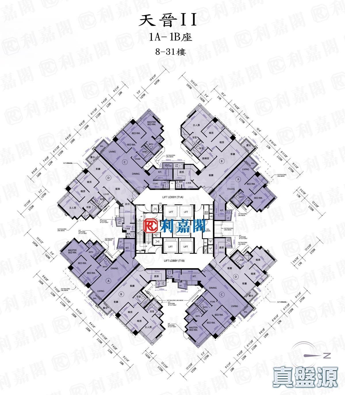 天晉 II 1B座 中層 D室 將軍澳