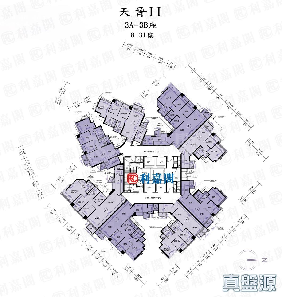 天晋 II 3B座 高层 A室 将军澳