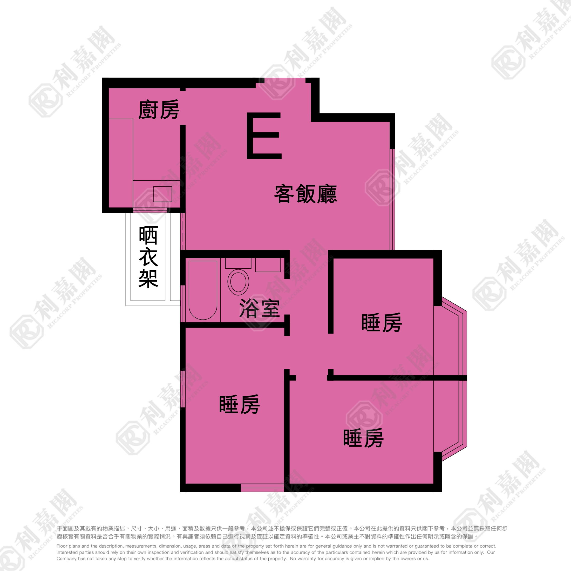 沙田第一城 2期 19座 高层 E室 沙田/火炭/九肚山