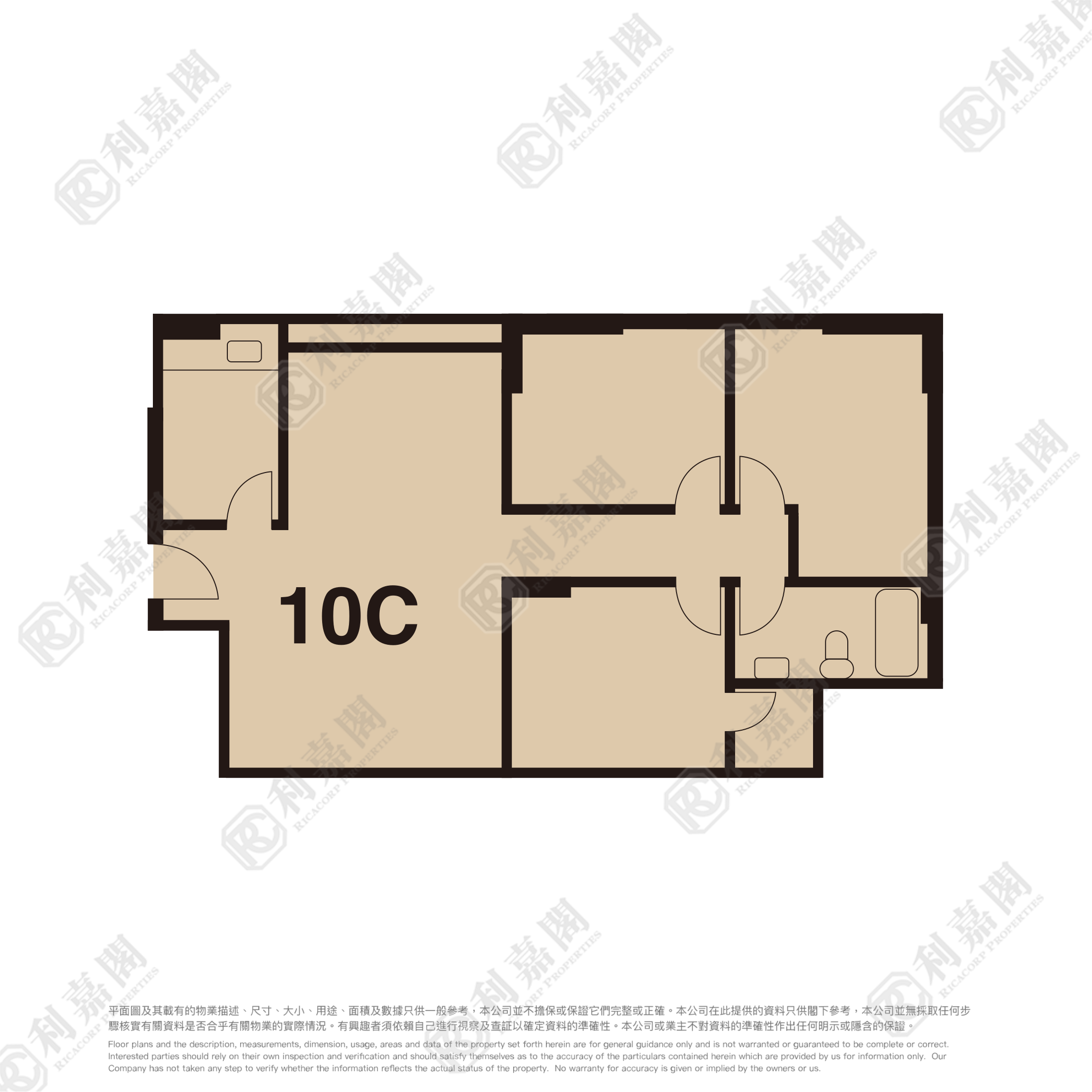 美孚新邨 1期 百老汇街10-12号 低层 C室 美孚/华景