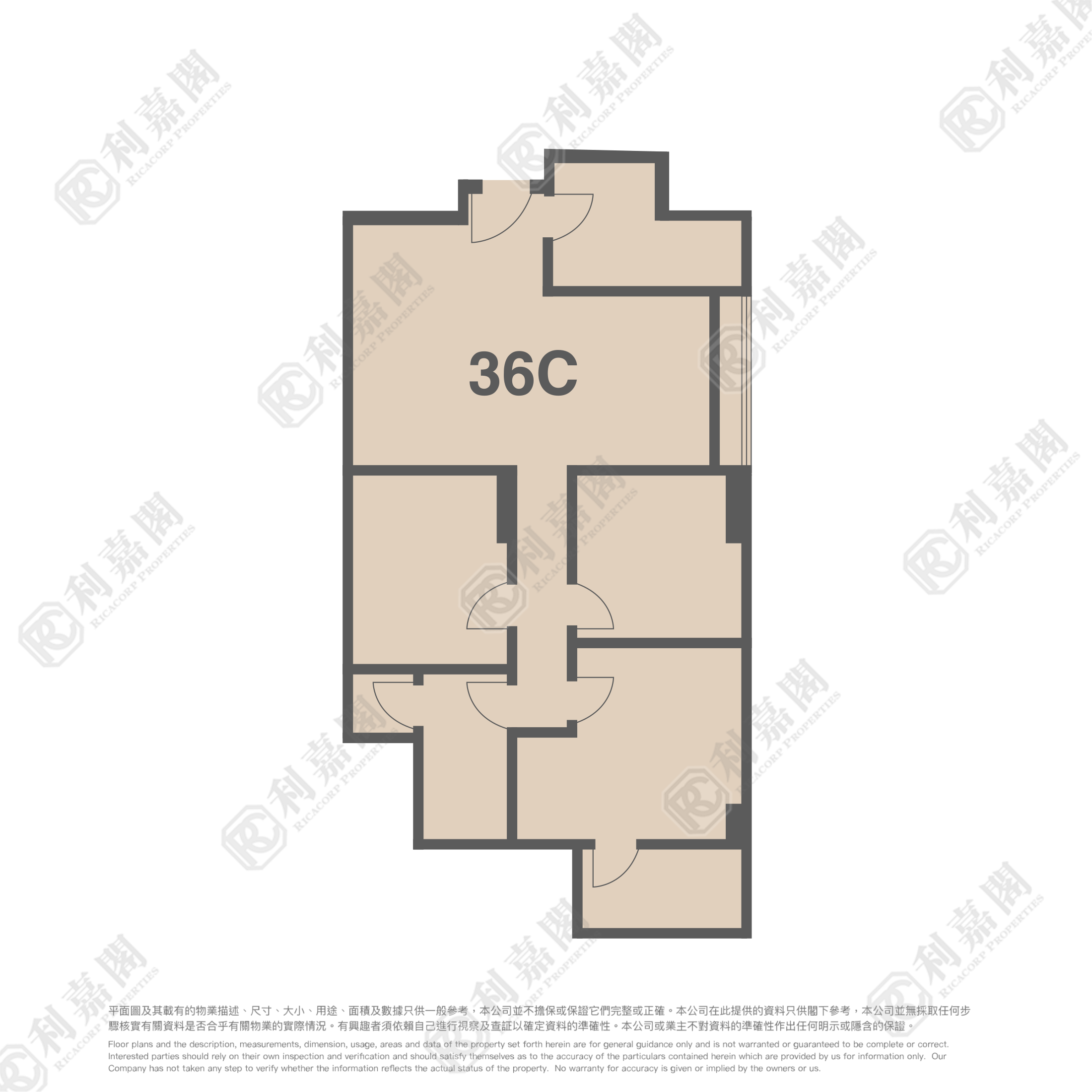 美孚新邨 6期 蘭秀道34-36號 極高層 C室 美孚/華景