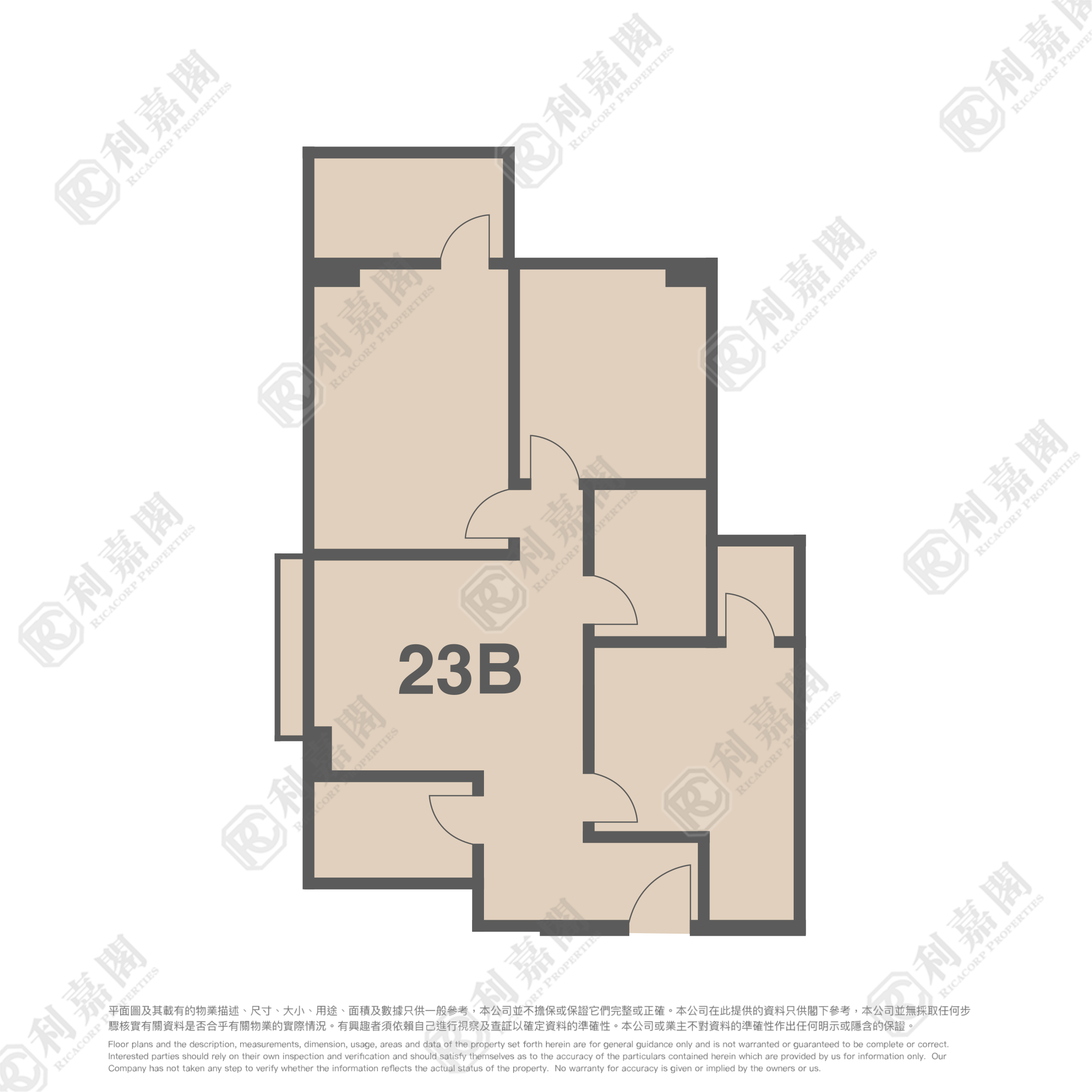 美孚新邨 6期 蘭秀道21-23號 極高層 B室 美孚/華景