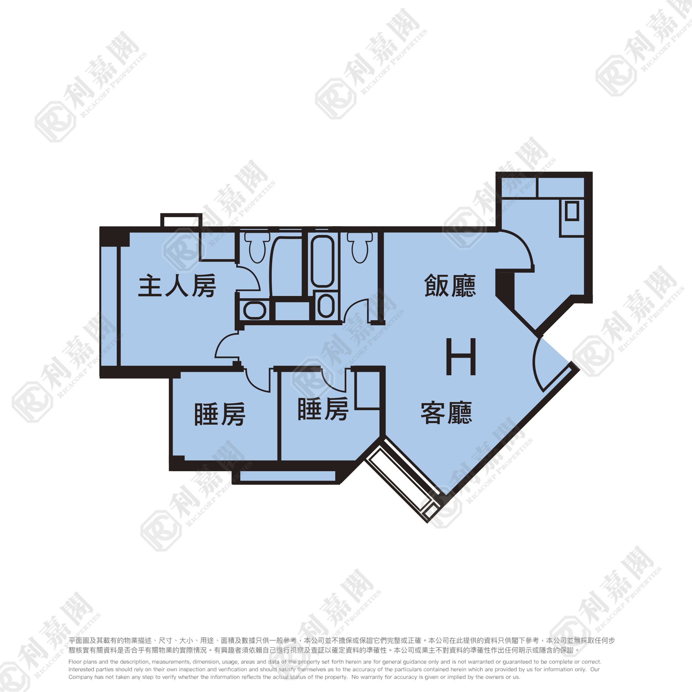 WHAMPOA GARDEN PHASE 9 LILY MANSIONS - Block 1 Low Floor Zone Flat H Hung Hom/Whampoa/Laguna Verde