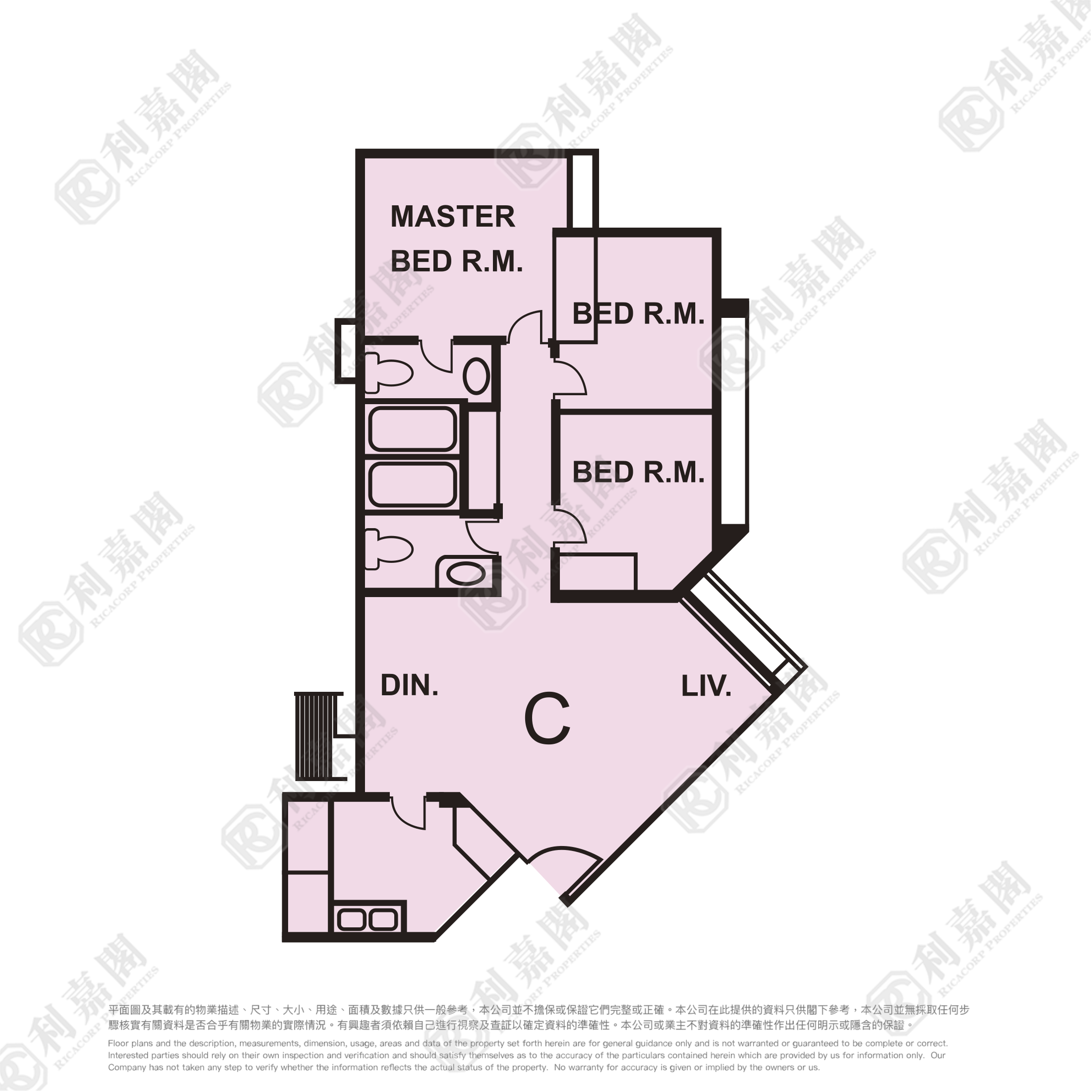 WHAMPOA GARDEN PHASE 9 LILY MANSIONS - Block 5 Medium Floor Zone Flat C Hung Hom/Whampoa/Laguna Verde