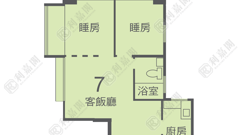 金獅花園 2期 金冠閣 (G座) 中層 7室 大圍