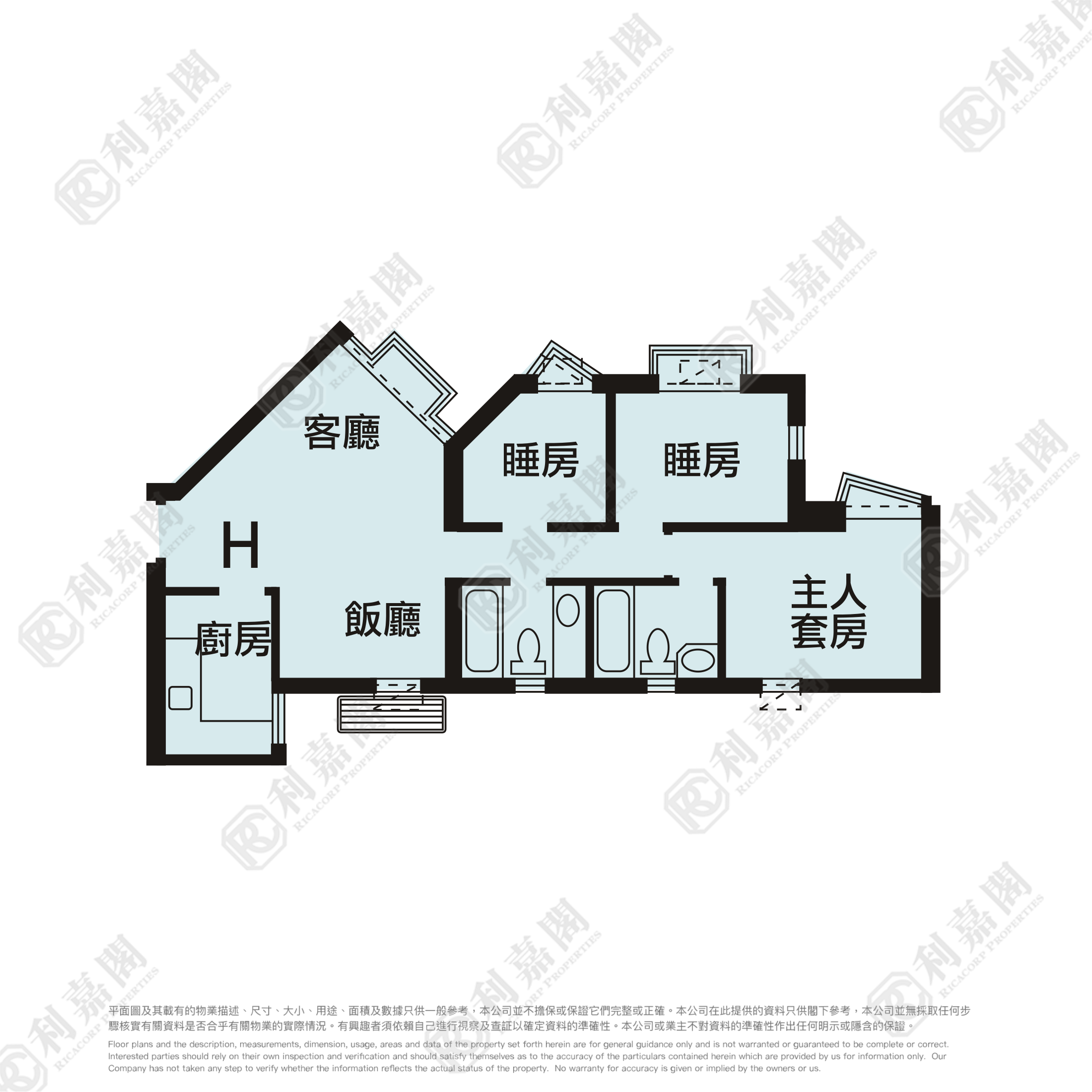 DISCOVERY PARK PHASE 1 - Block 3 Very High Floor Zone Flat H Tsuen Wan