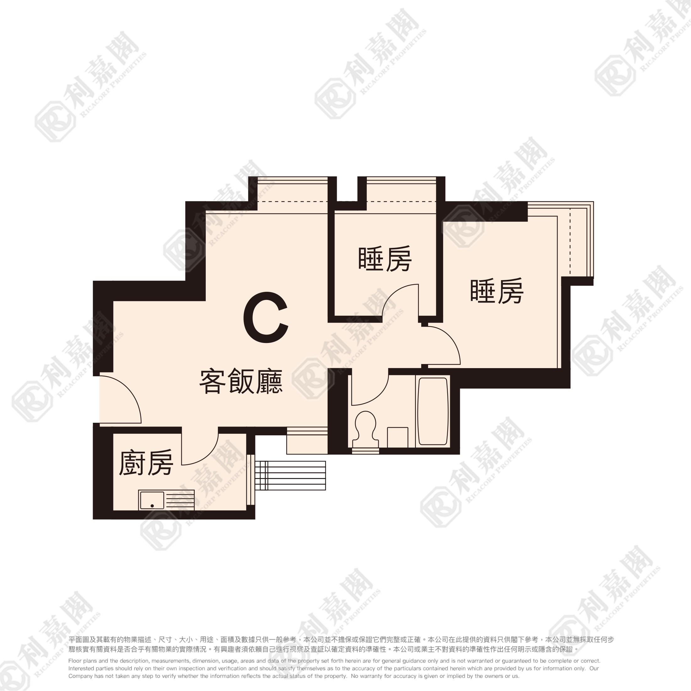 大興花園 2期 3座 極高層 C室 屯門