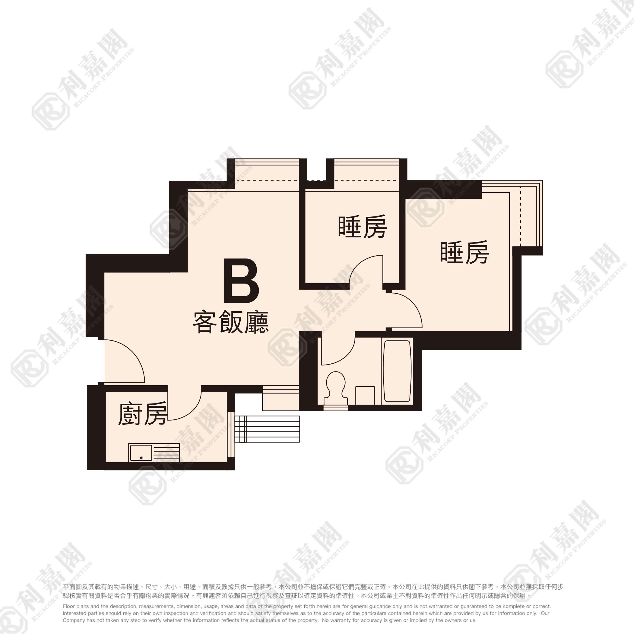 大兴花园 2期 8座 高层 B室 屯门