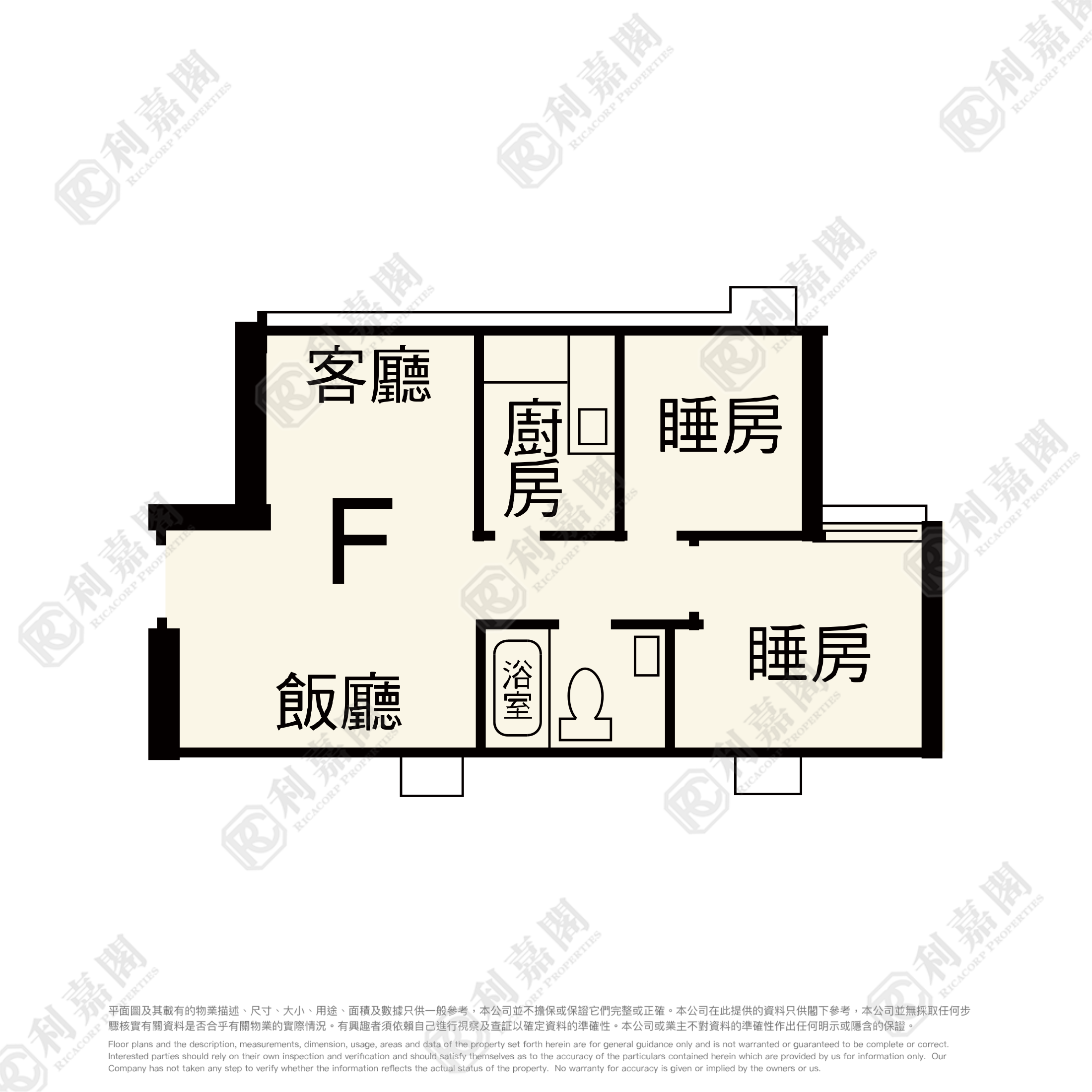 荃景花园 1期 4座 高层 F室 荃湾