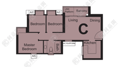HARBOUR GREEN TOWER 3 Very High Floor Zone Flat C Olympic Station/Nam Cheong