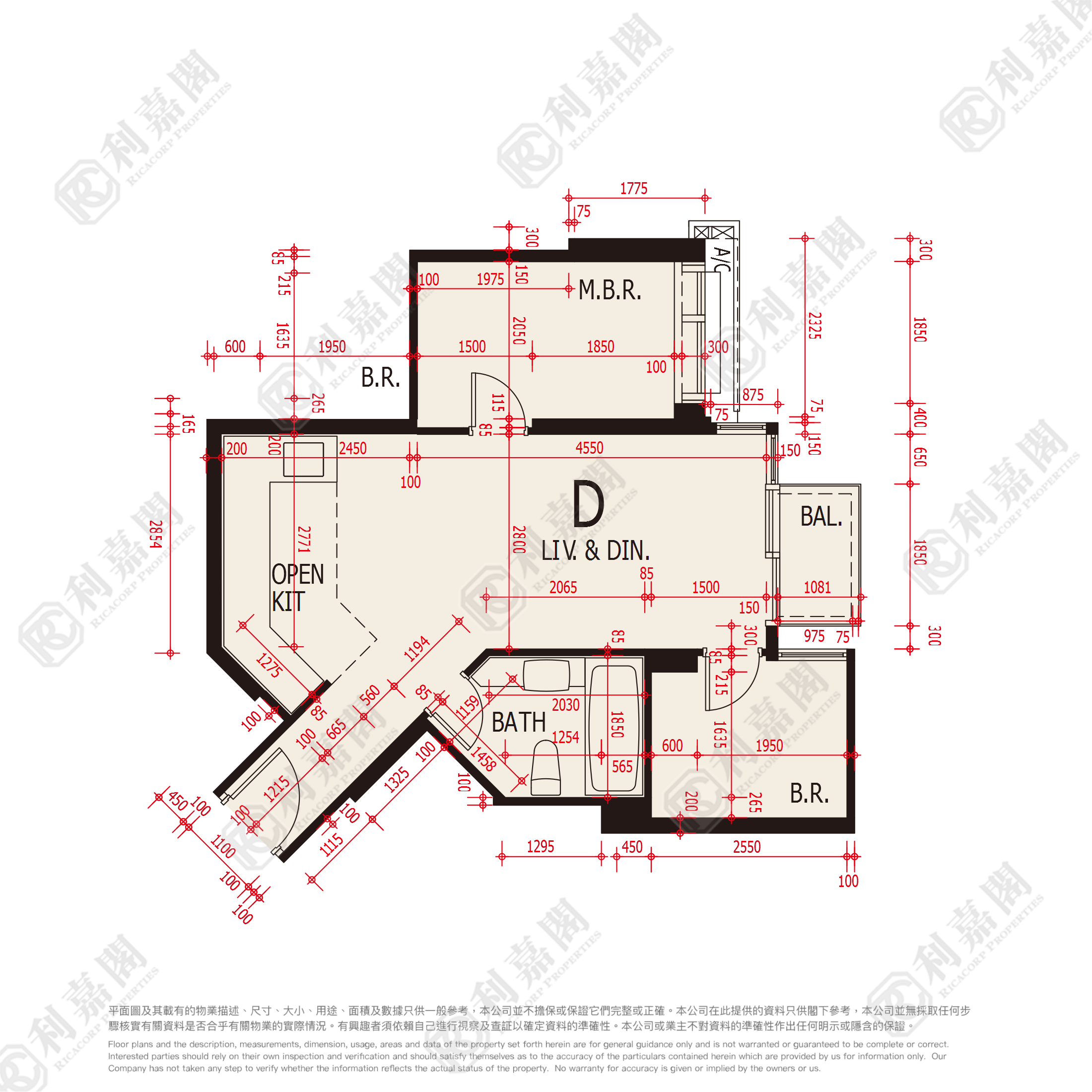 海之恋 3期A 海之恋．爱炫美 3B座 极高层 D室 荃湾