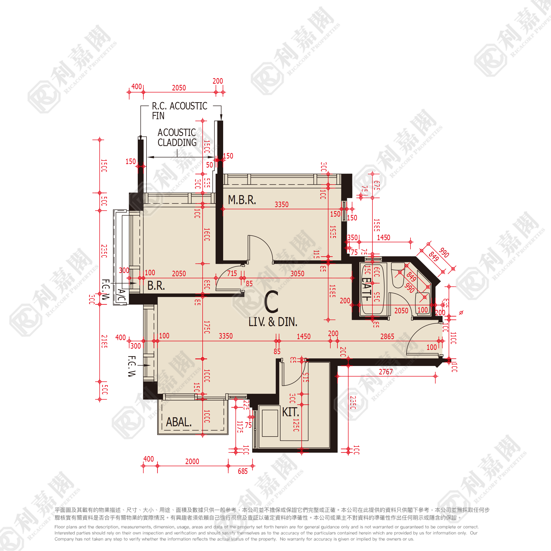 OCEAN PRIDE PHASE 3A OCEAN SUPREME - Tower 5c Low Floor Zone Flat C Tsuen Wan