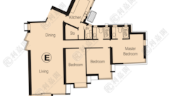 ROYAL ASCOT Phase 1 - Block 3 High Floor Zone Flat E Sha Tin/Fo Tan/Kau To Shan