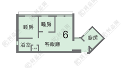 兆康苑 兆杰阁 (D座) 中层 6室 屯门