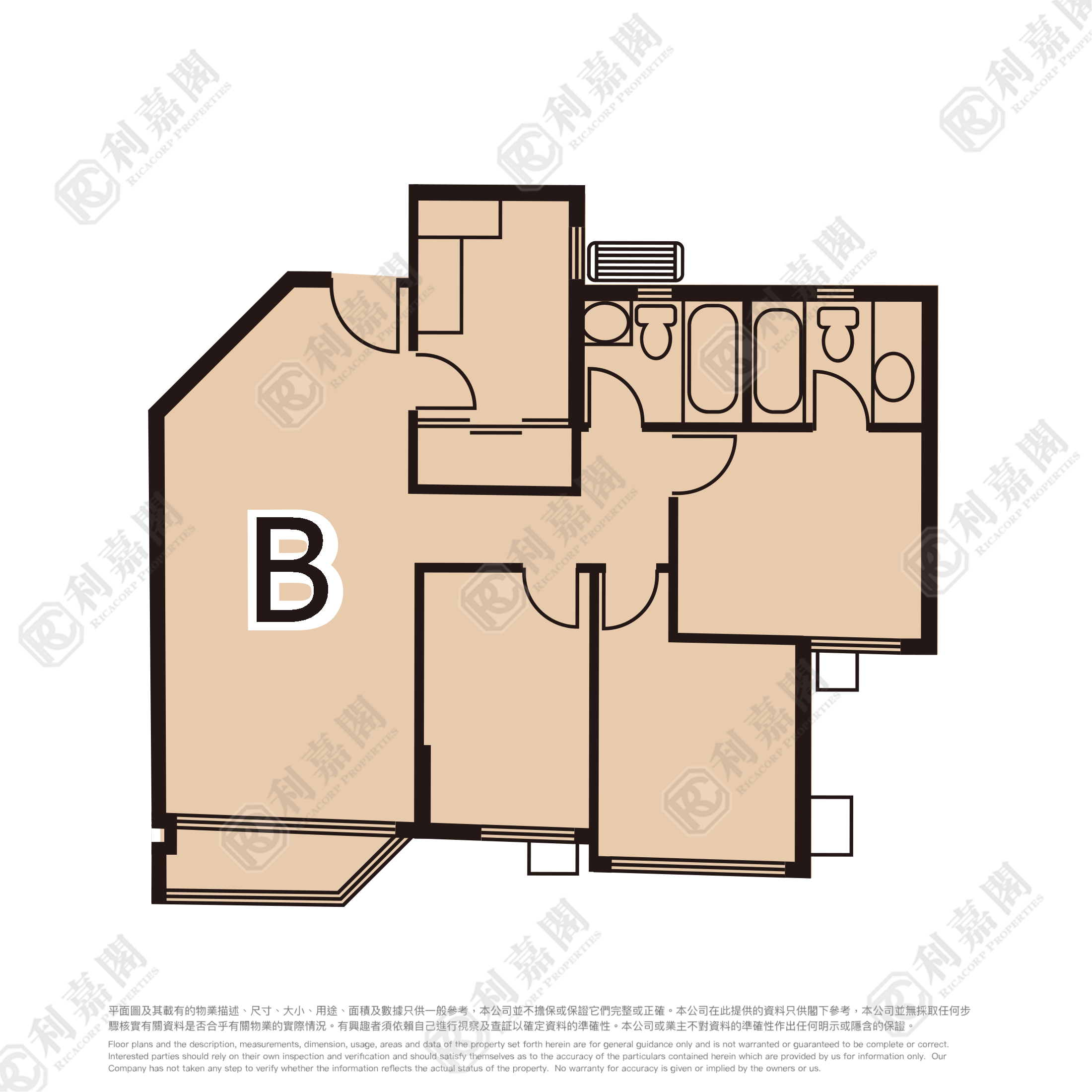 新峰花園 2期 7座 高層 B室 大埔