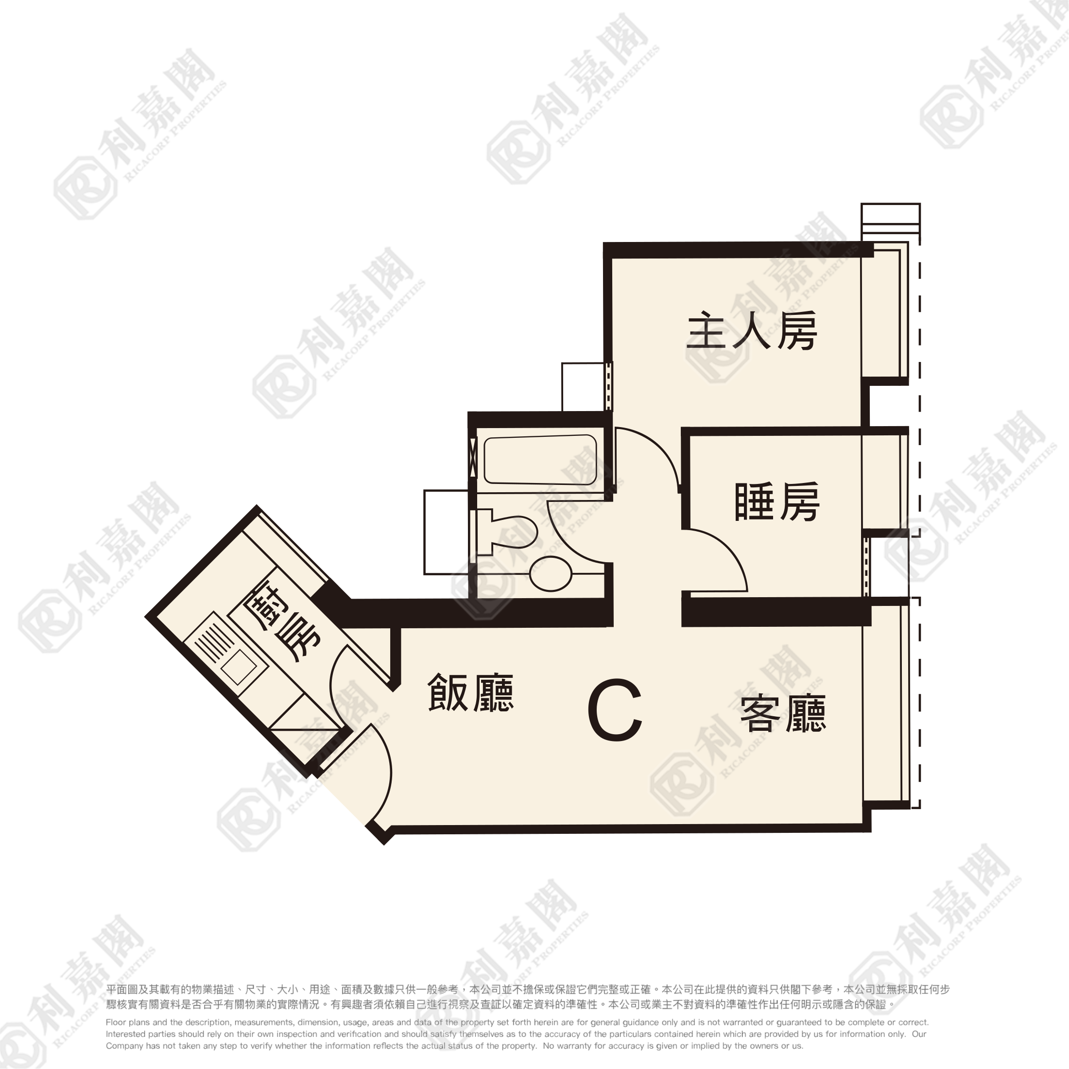 翠豐臺 1座 高層 C室 荃灣