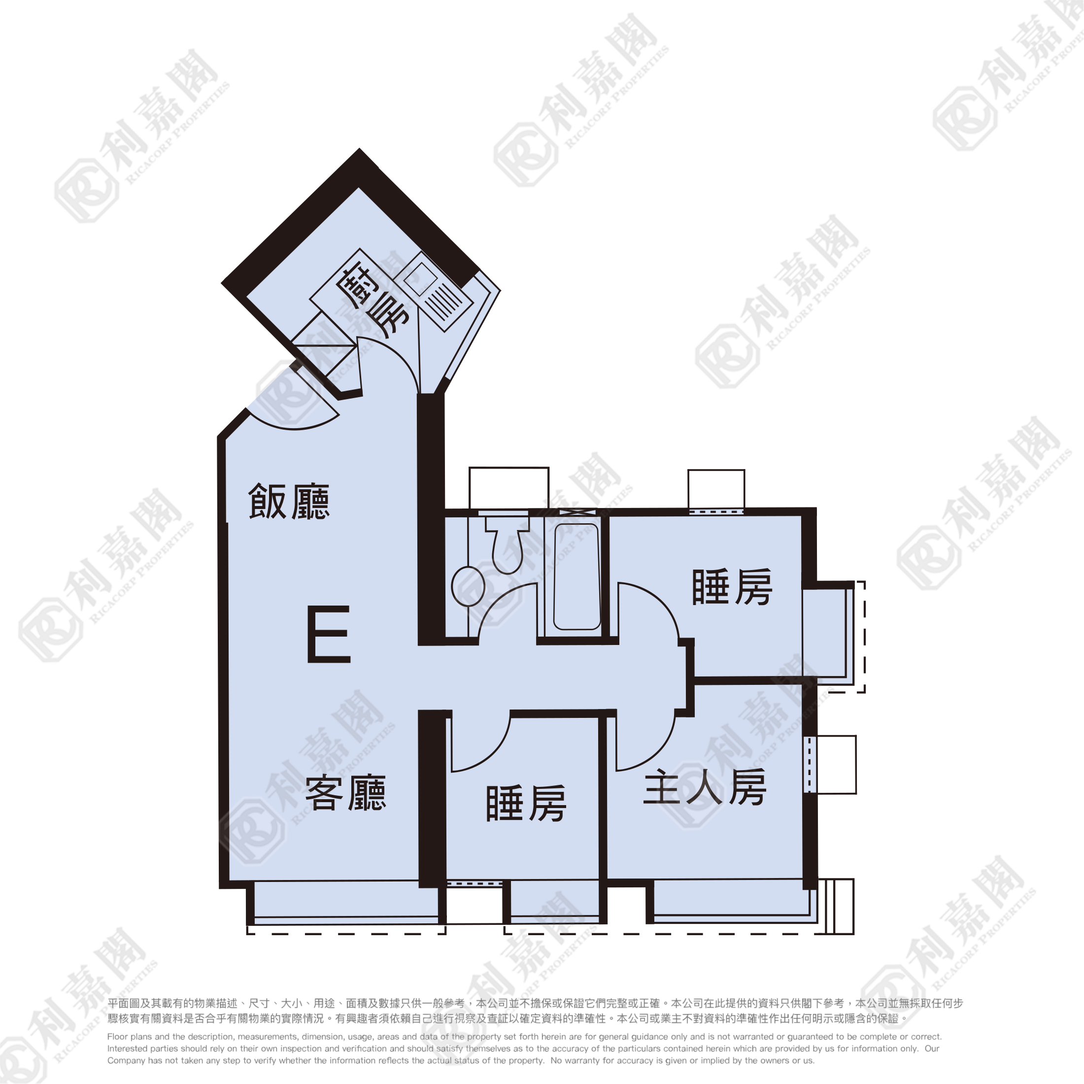 翠丰台 1座 高层 E室 荃湾