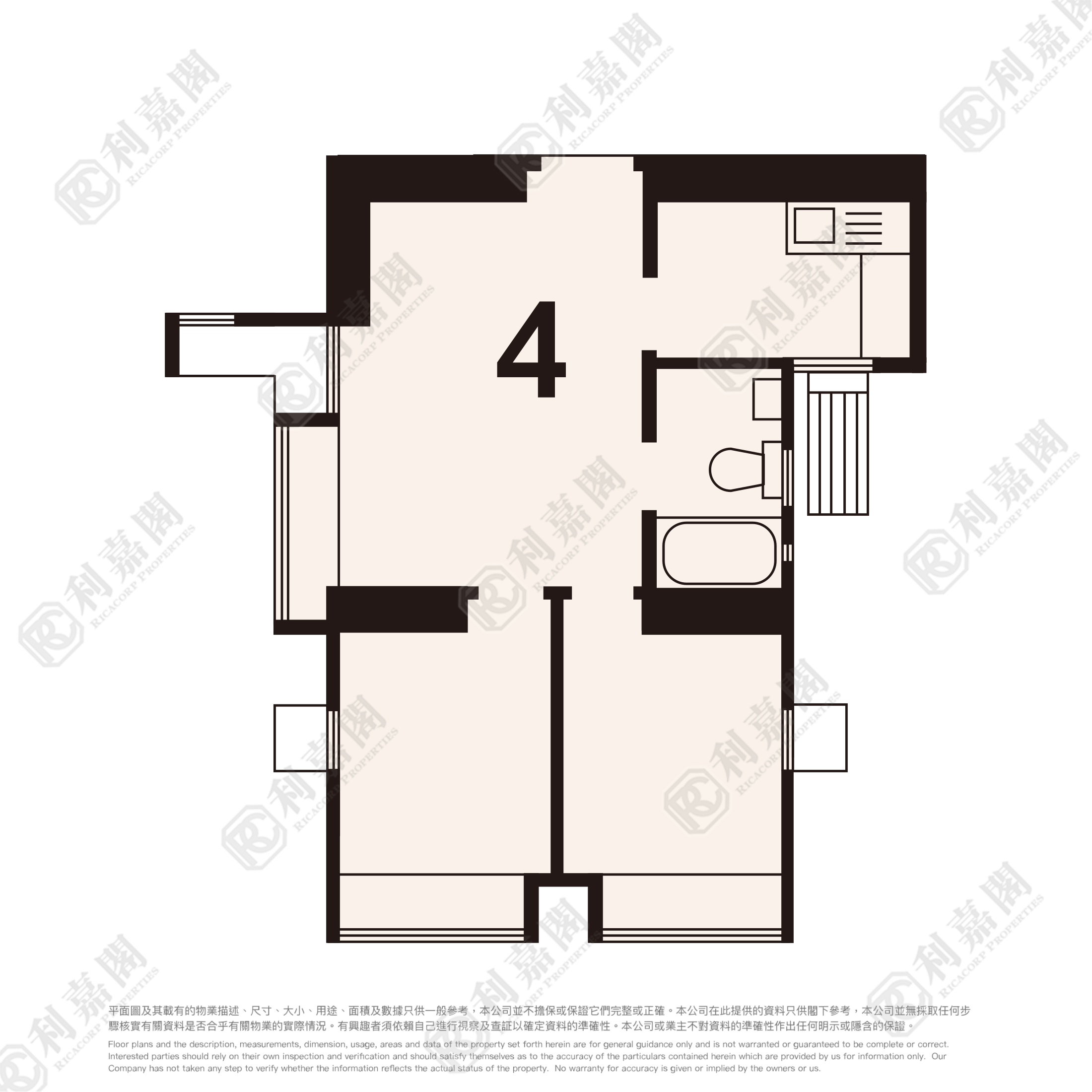 豐景園 1座 極高層 4室 屯門