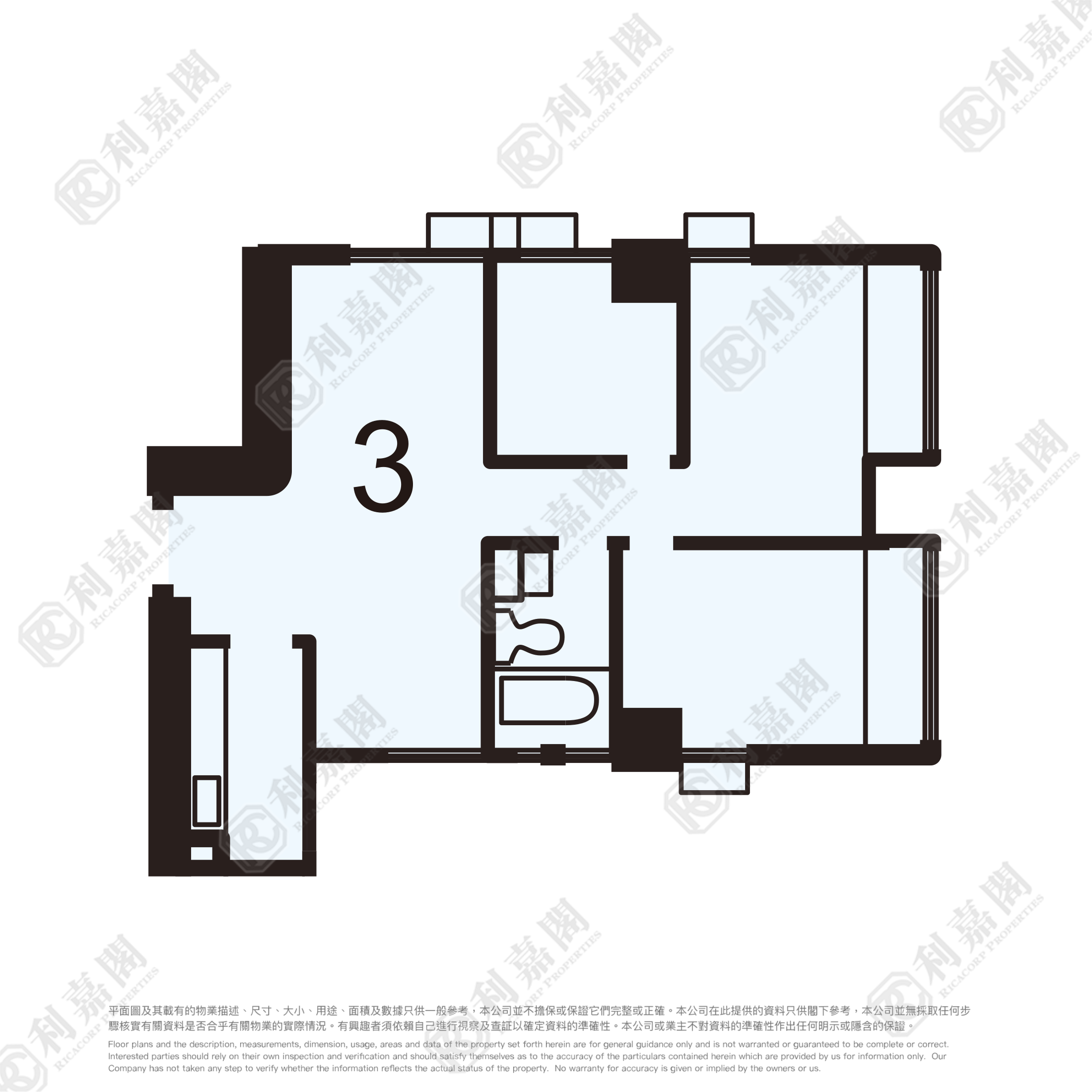 时代广场 A座 低层 3室 屯门