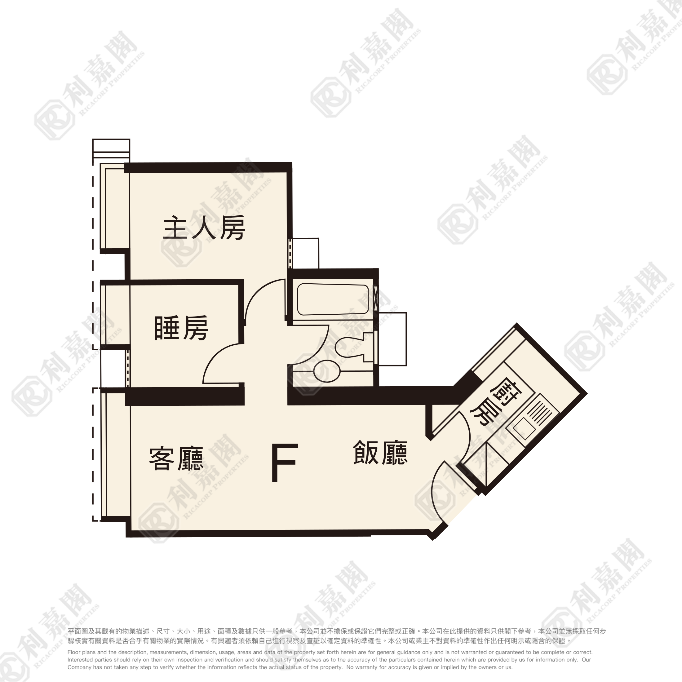 翠丰台 1座 高层 F室 荃湾