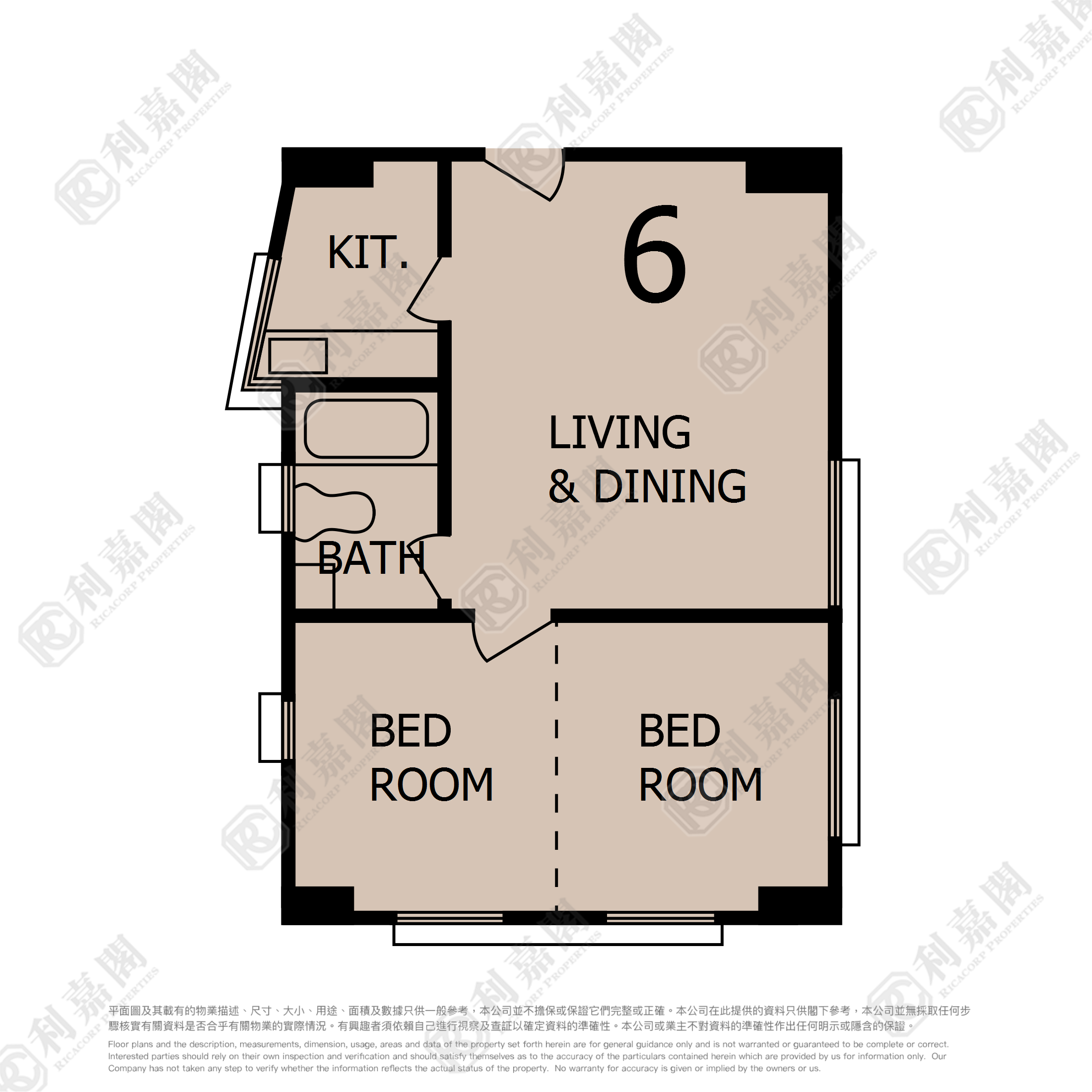 黄埔新邨 安荣楼 (L座) 中层 6室 红磡/黄埔/海逸