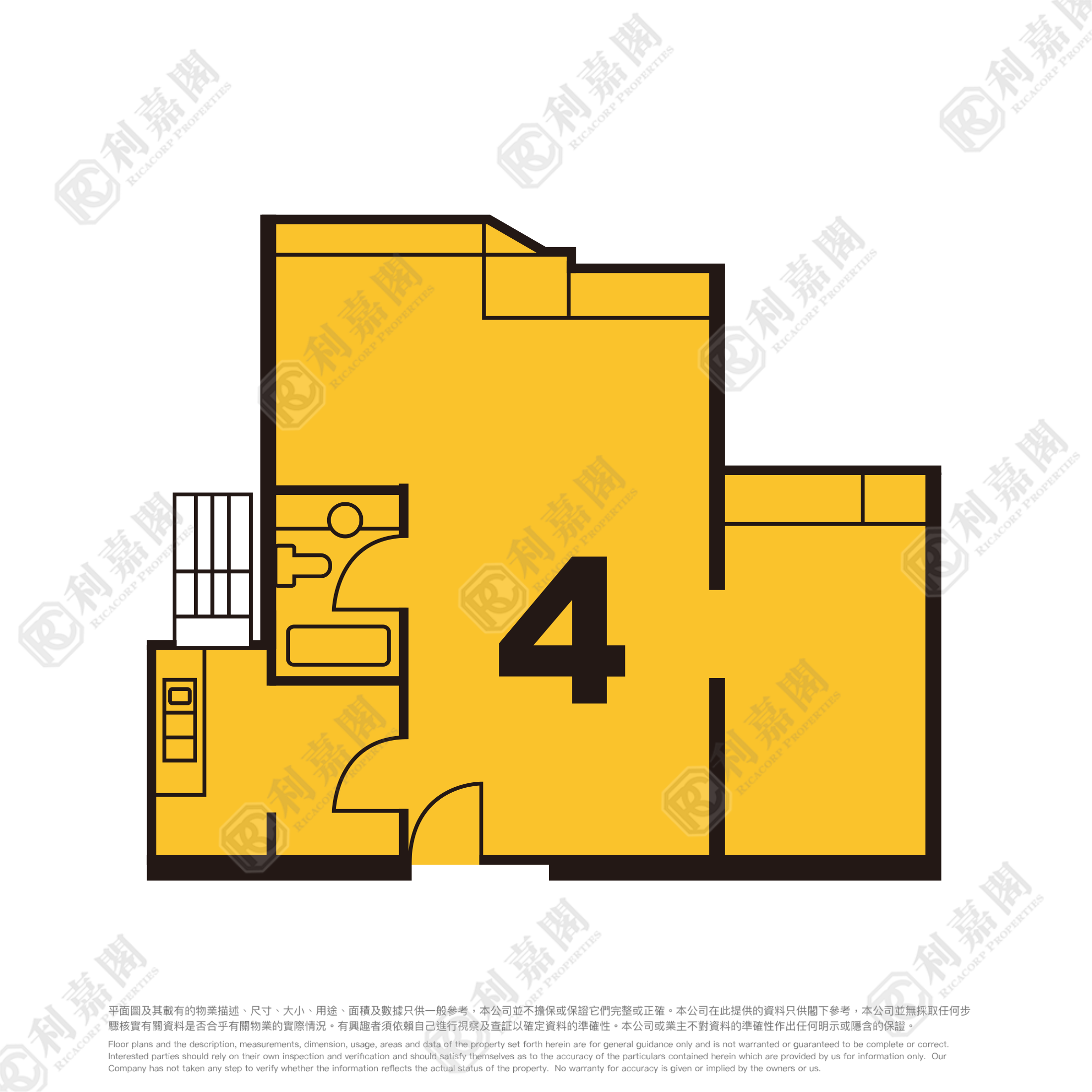 广明苑 广宁阁 (F座) 低层 4室 将军澳
