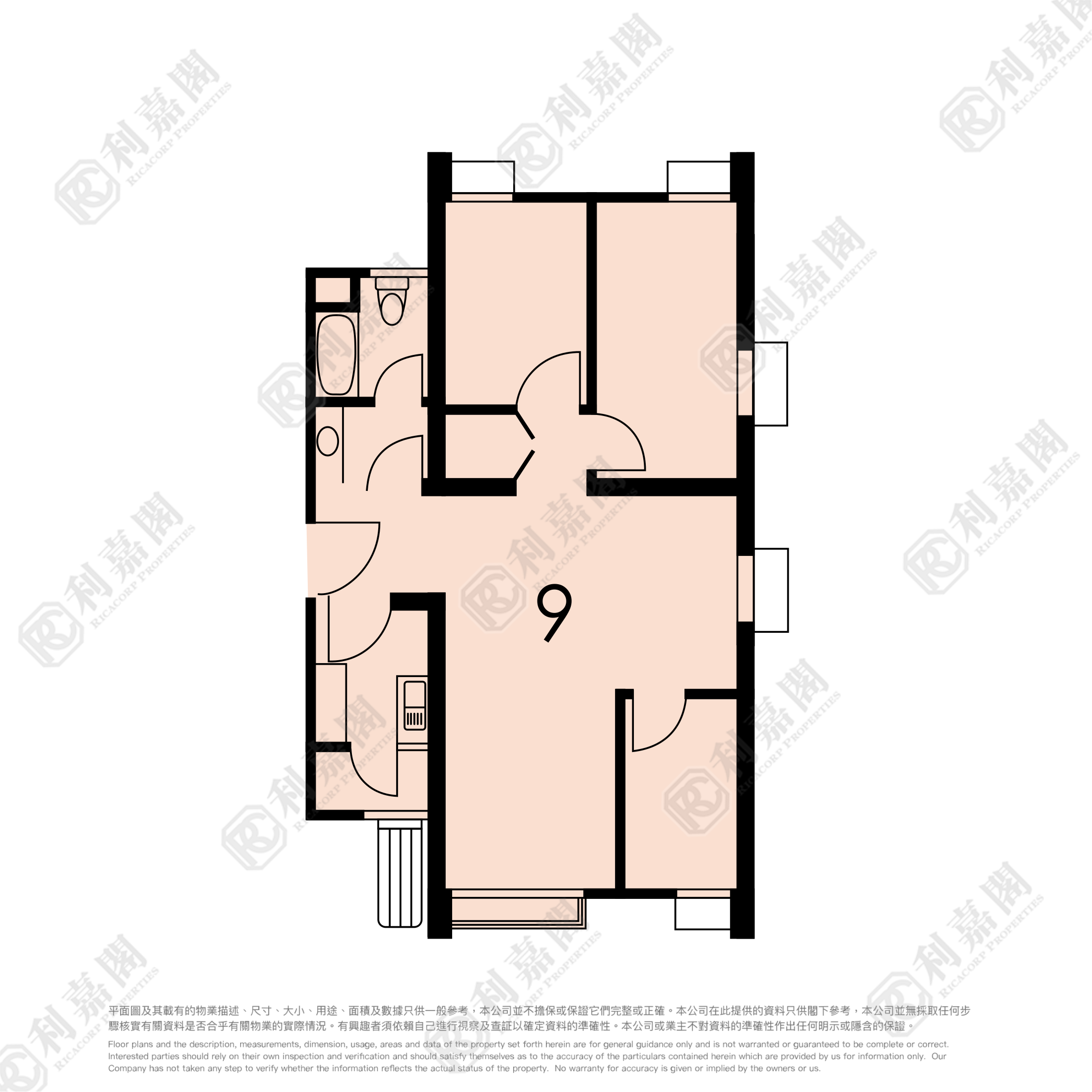 SAN WAI COURT SAN PUI HOUSE (BLOCK F) Medium Floor Zone Flat 9 Tuen Mun