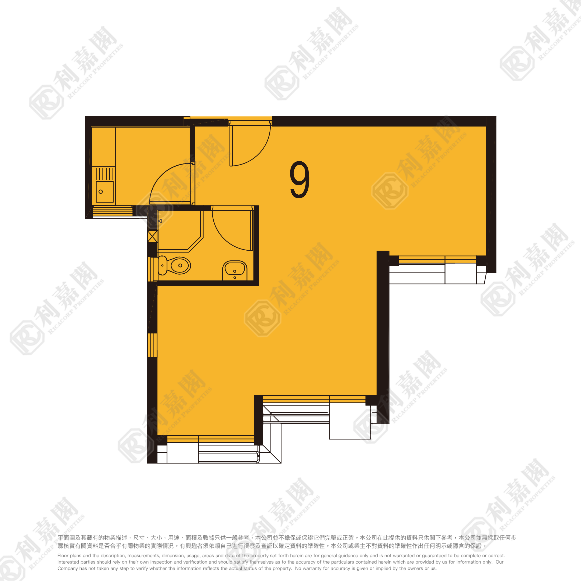 尚翠苑 B座 (翠河閣) 中層 9室 荃灣
