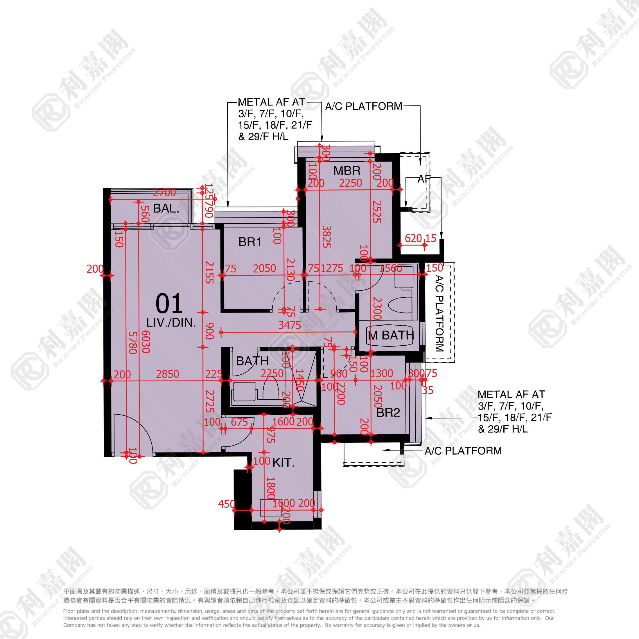東環 1期 3B座 中層 01室 東涌