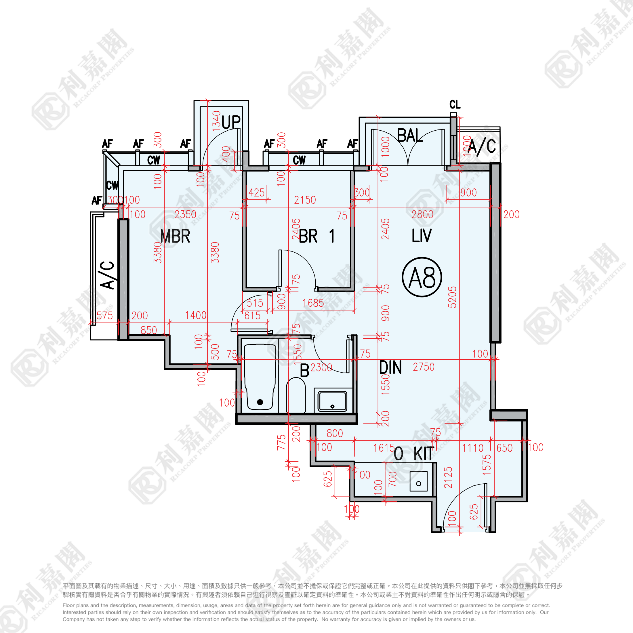 SKYPARK 中層 A8室 旺角/油麻地