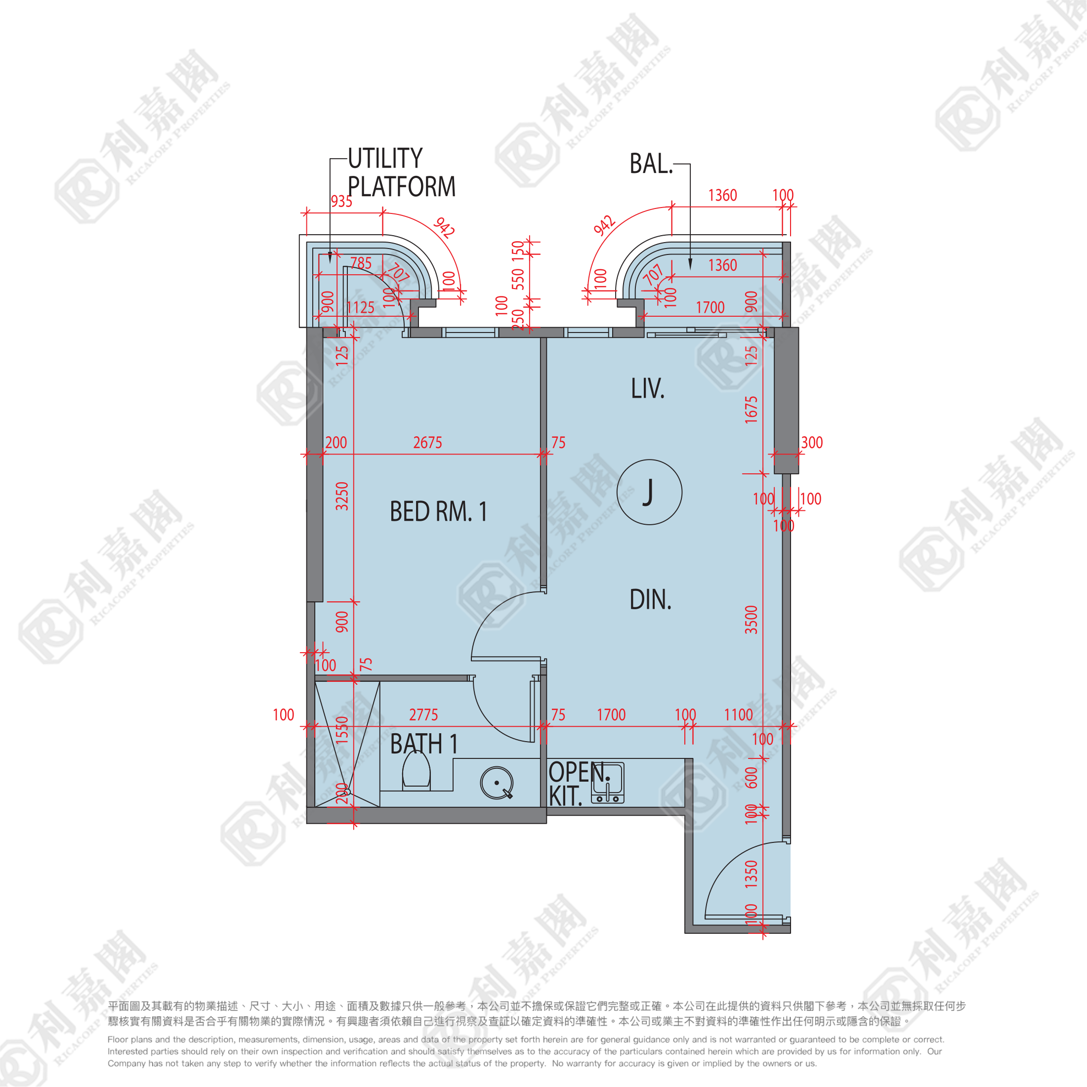 蓝塘傲 7座 高层 J室 将军澳