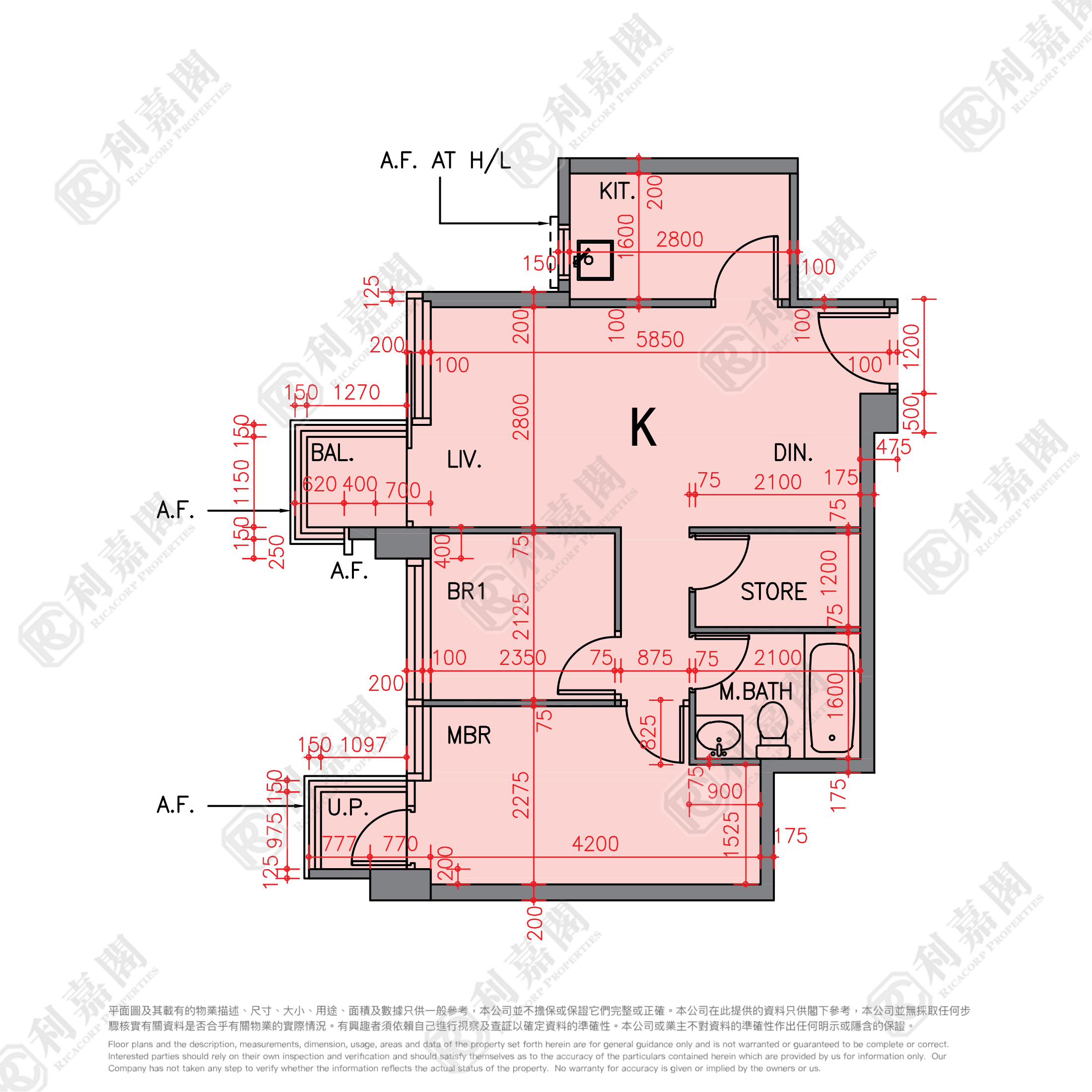 GRAND CENTRAL PHASE 1 - Tower 1 Very High Floor Zone Flat K Kwun Tong/Lam Tin/Yau Tong