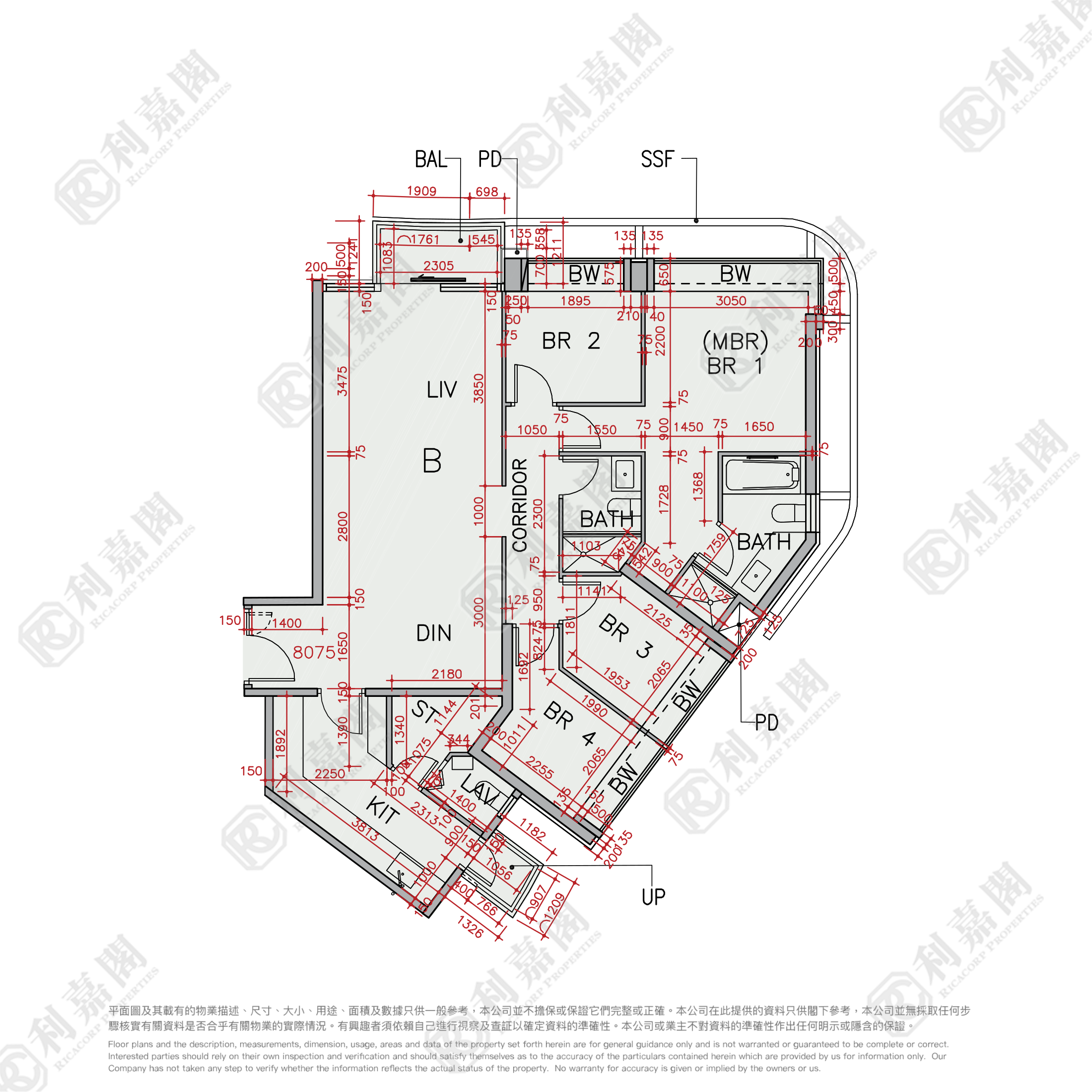 GRAND AUSTIN TOWER 5 Very High Floor Zone Flat B Kowloon Station/Tsim Sha Tsui/Jordan