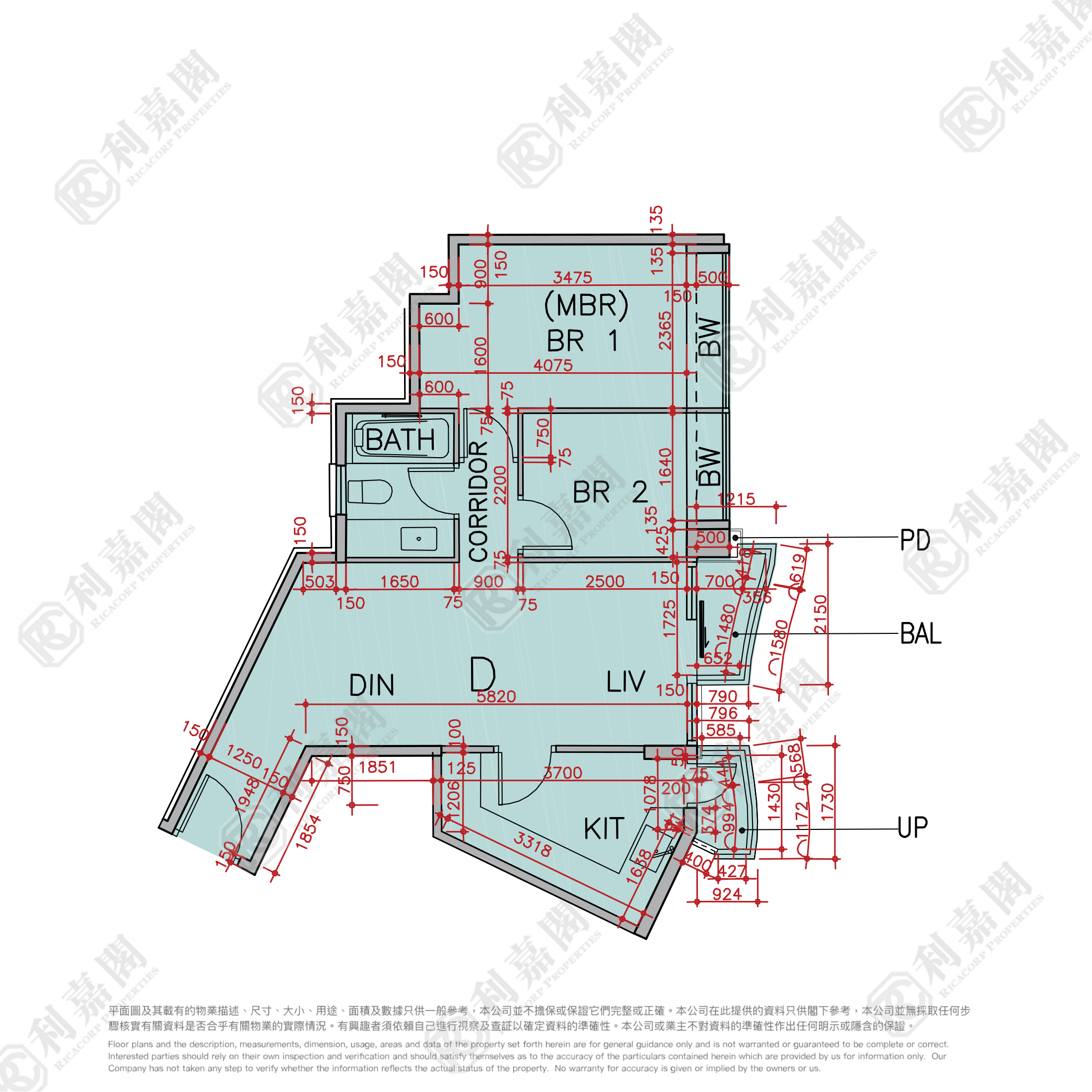 GRAND AUSTIN TOWER 5A High Floor Zone Flat D Kowloon Station/Tsim Sha Tsui/Jordan