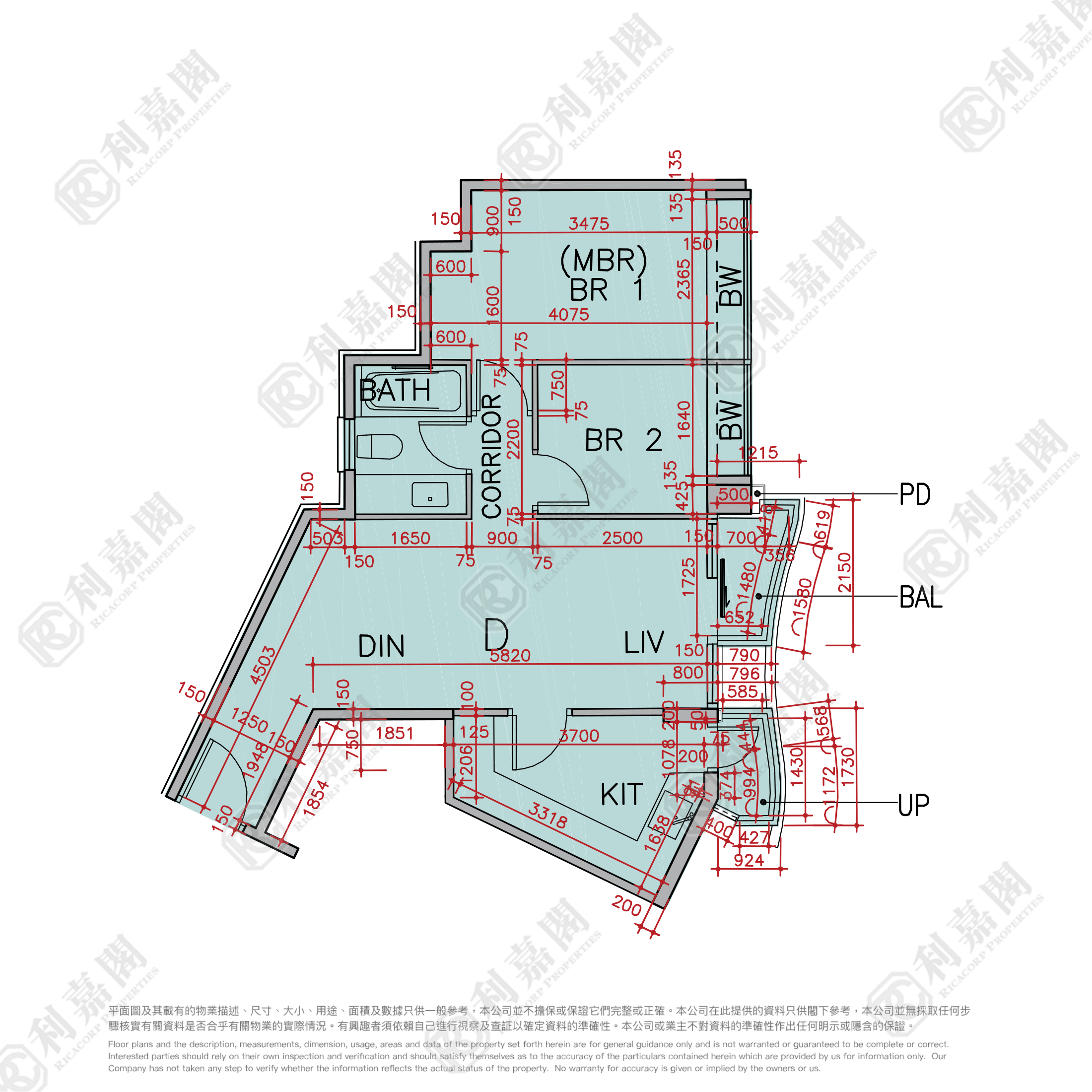 GRAND AUSTIN TOWER 5A Very High Floor Zone Flat D Kowloon Station/Tsim Sha Tsui/Jordan