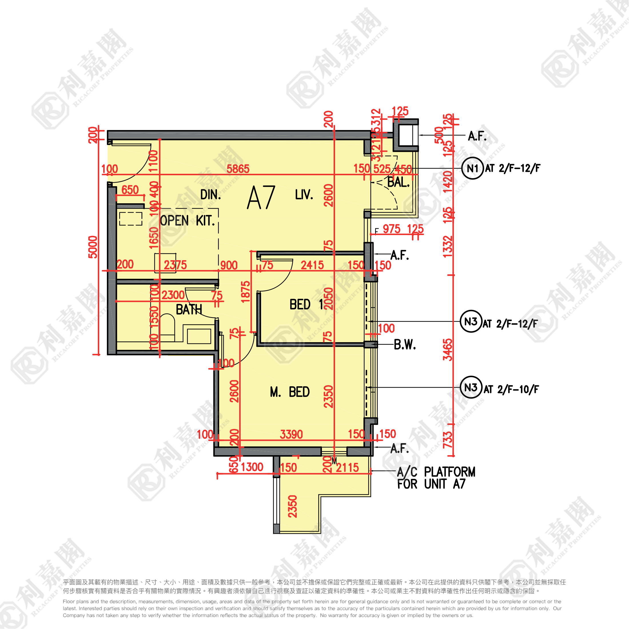 OMA BY THE SEA TOWER 1 High Floor Zone Flat A7 Sham Tseng/Castle Peak Road