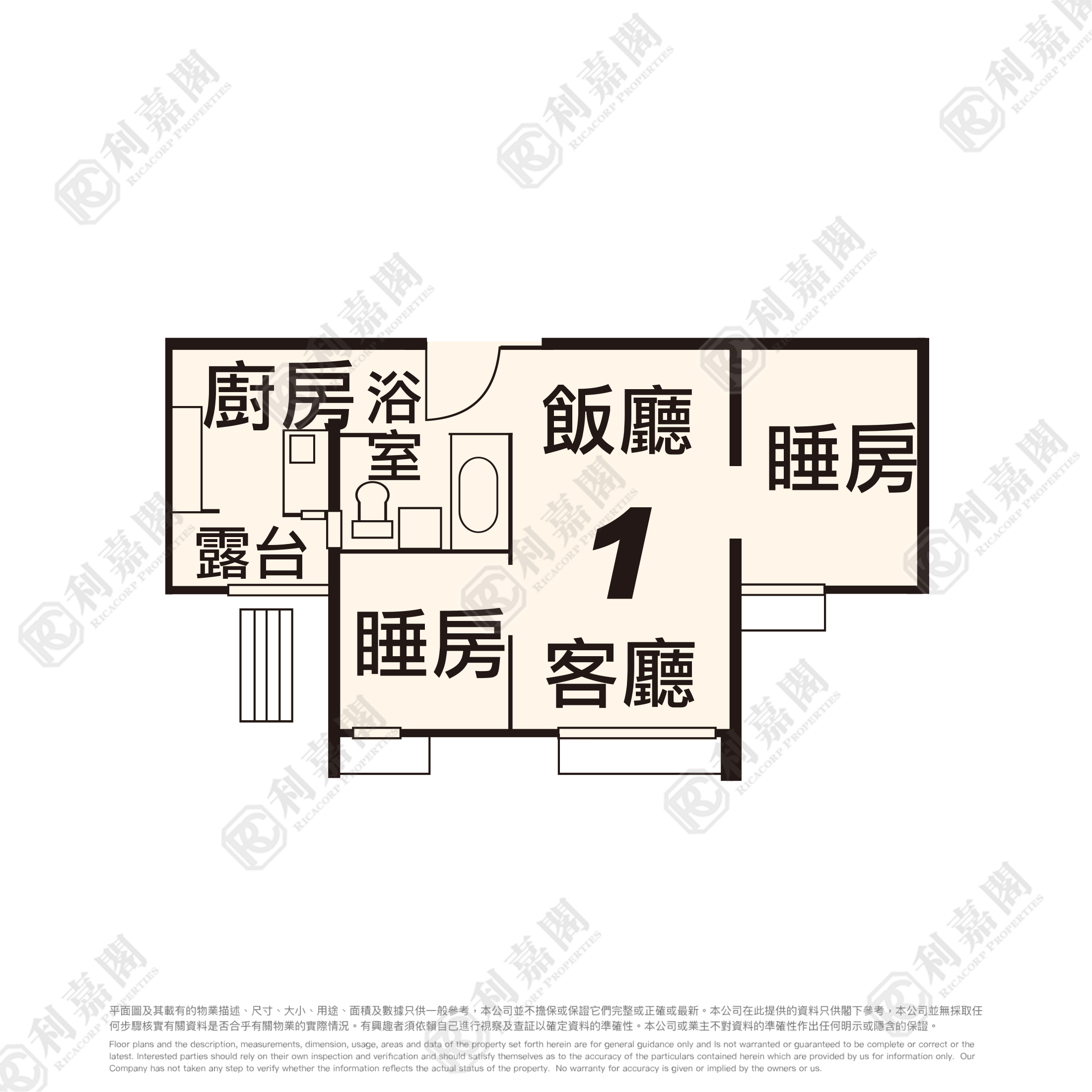 英明苑 明安閣 (E座) 高層 1室 將軍澳