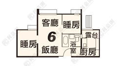 YING MING COURT Ming On House (block E) High Floor Zone Flat 6 Tseung Kwan O