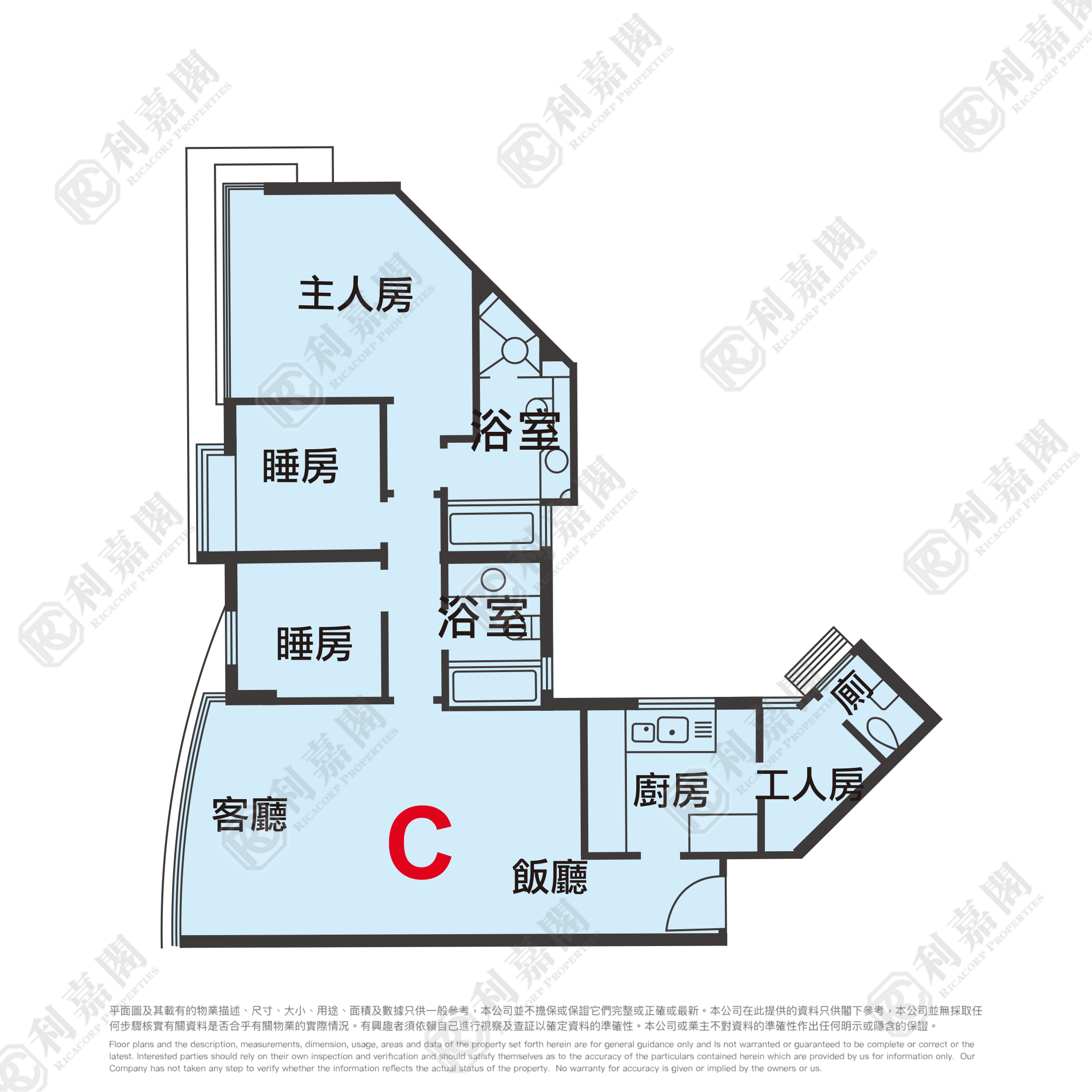 帝琴湾 凯弦居 9座 高层 C室 西贡