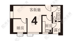 兆禧苑 乐禧阁 (E座) 高层 4室 屯门