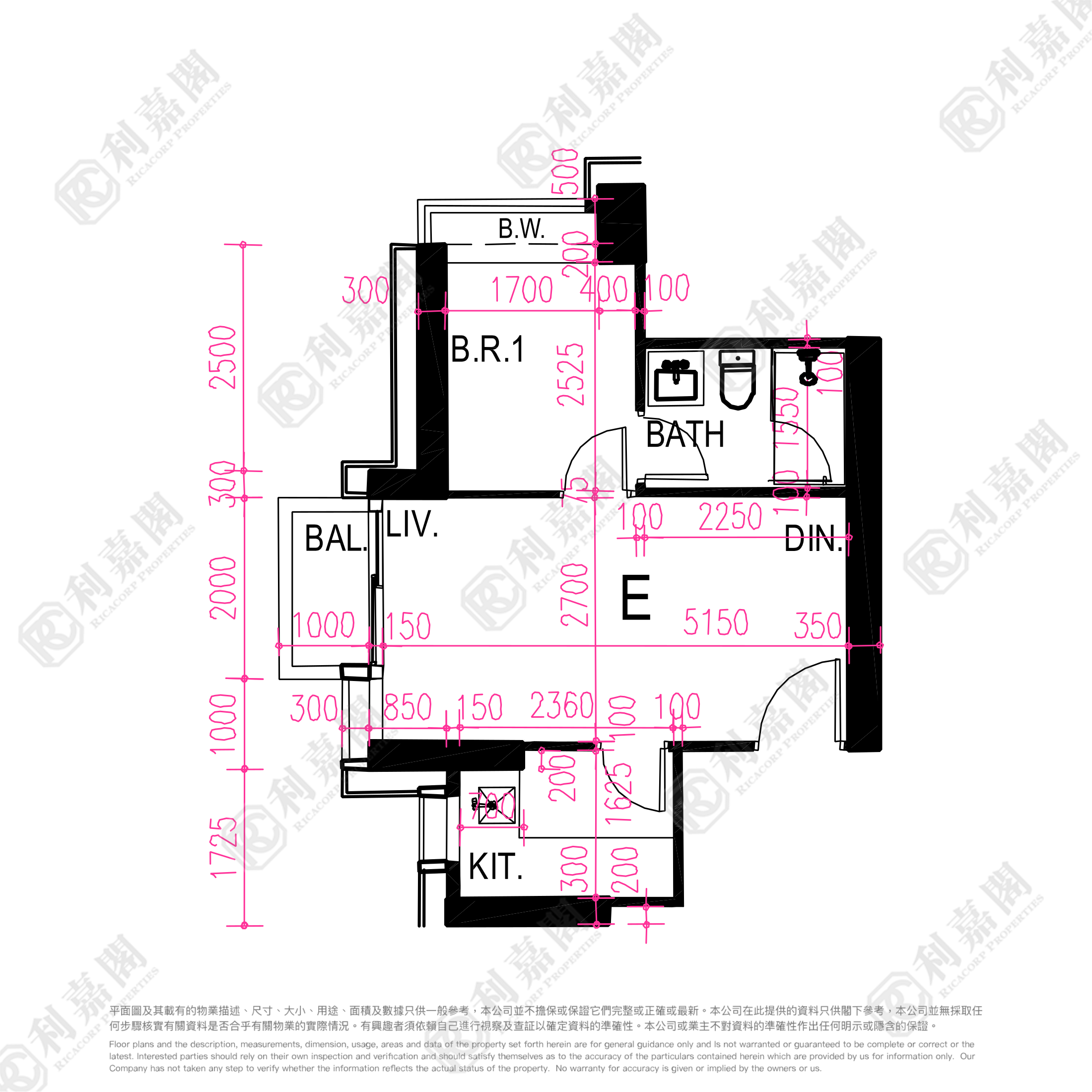 CHATHAM GATE TOWER 1 Low Floor Zone Flat E Hung Hom/Whampoa/Laguna Verde