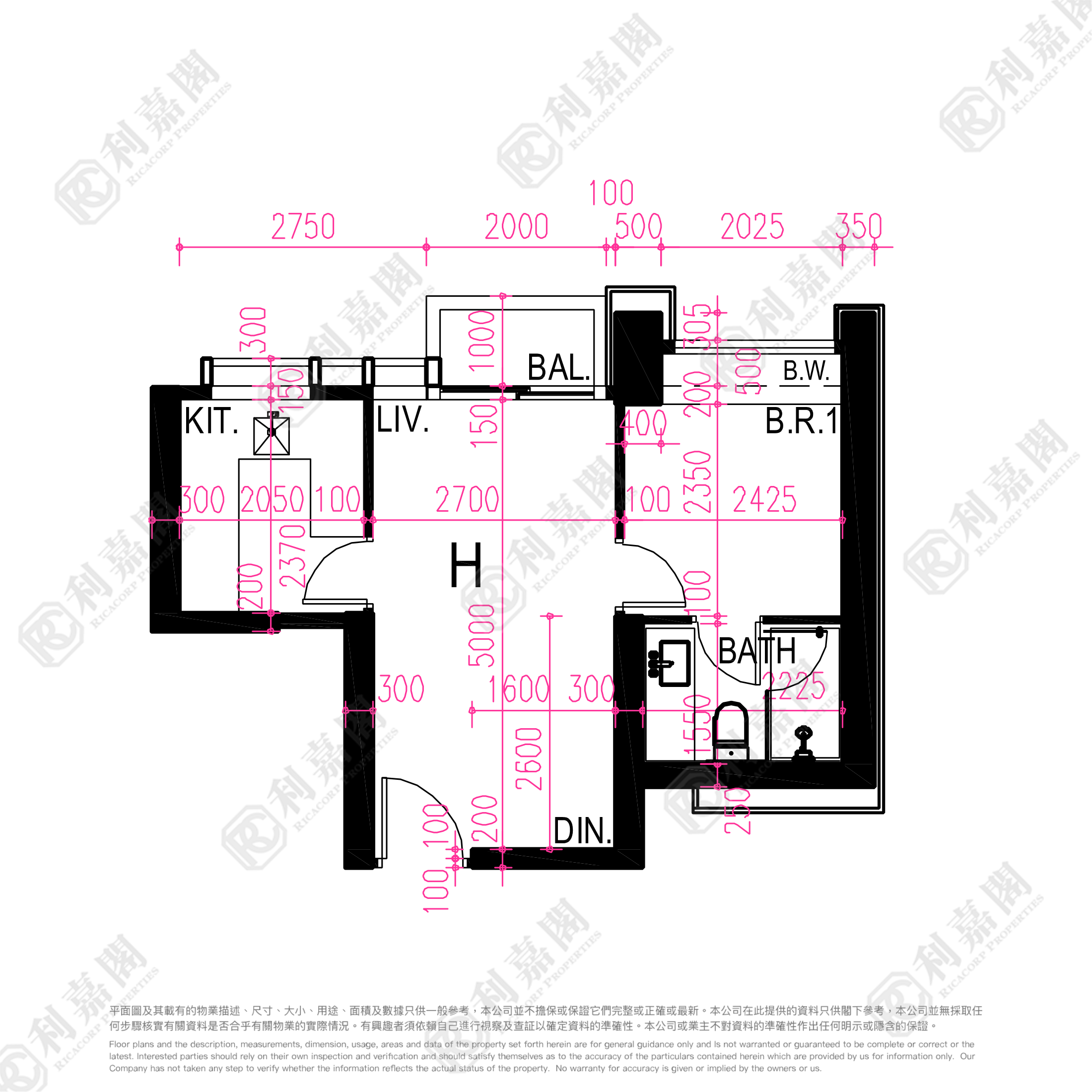 CHATHAM GATE TOWER 1 Medium Floor Zone Flat H Hung Hom/Whampoa/Laguna Verde