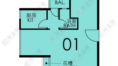 翠林邨 辉林楼 (6座) 低层 1室 将军澳