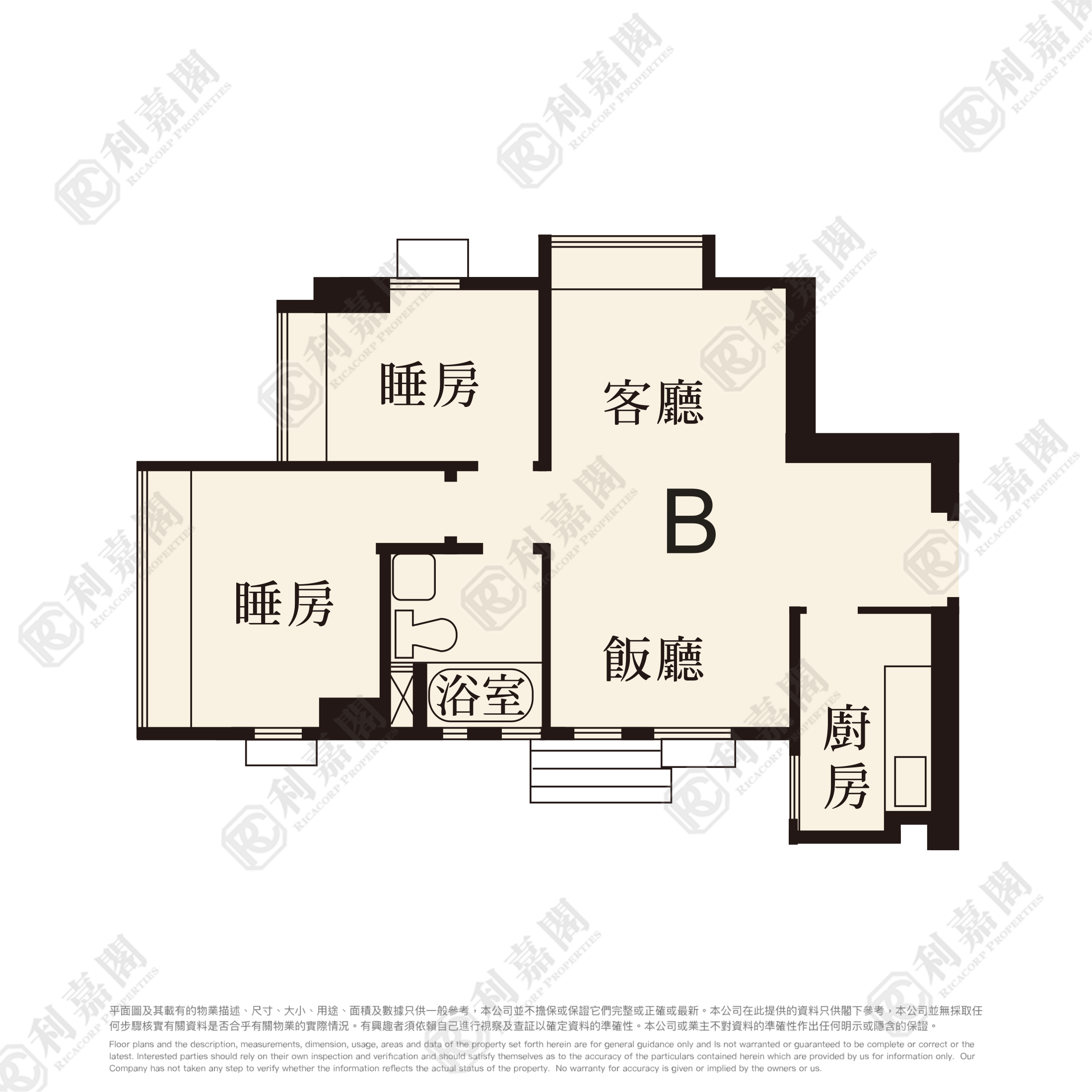 锦丰园 2座 极高层 B室 荃湾