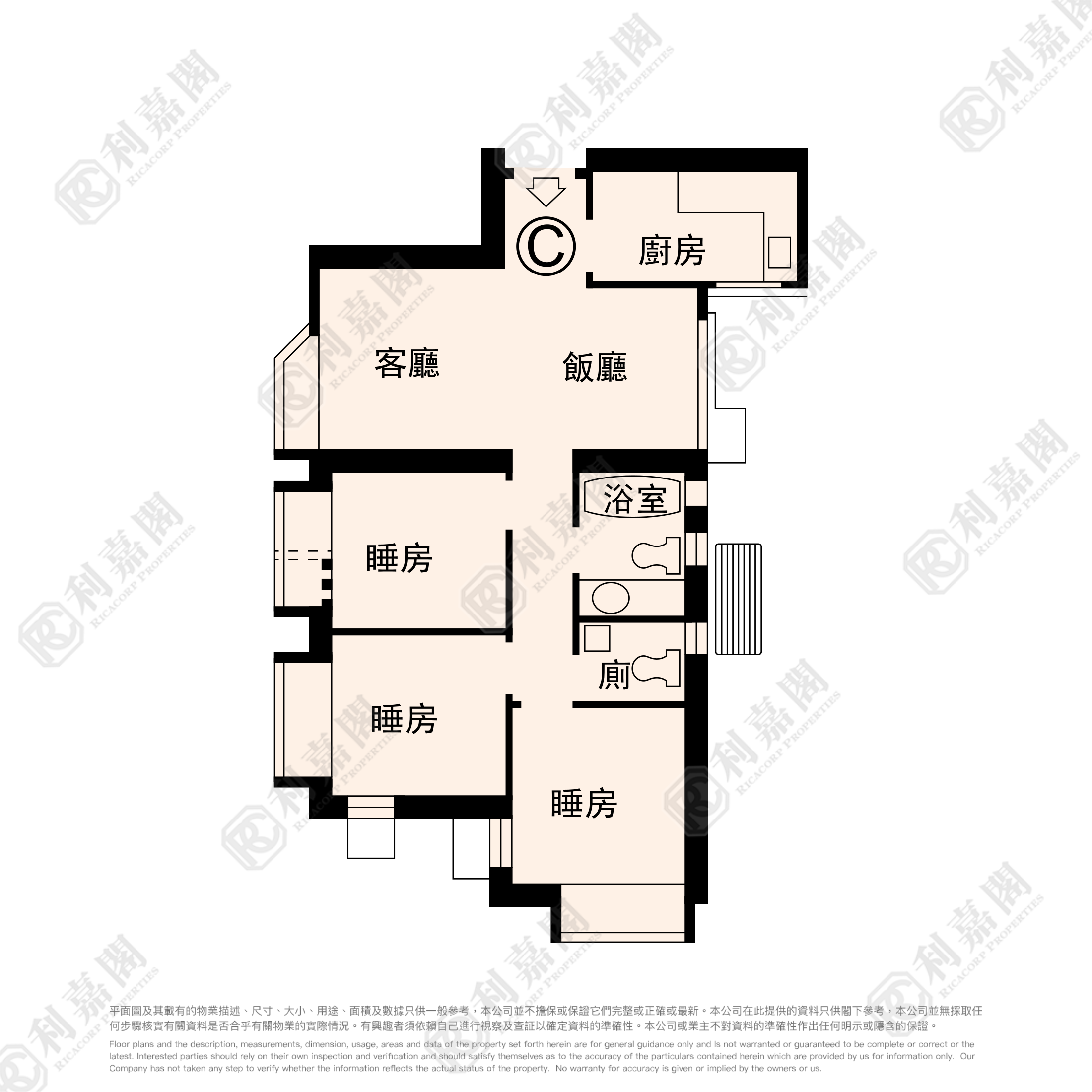 富丽花园 2座 中层 C室 将军澳